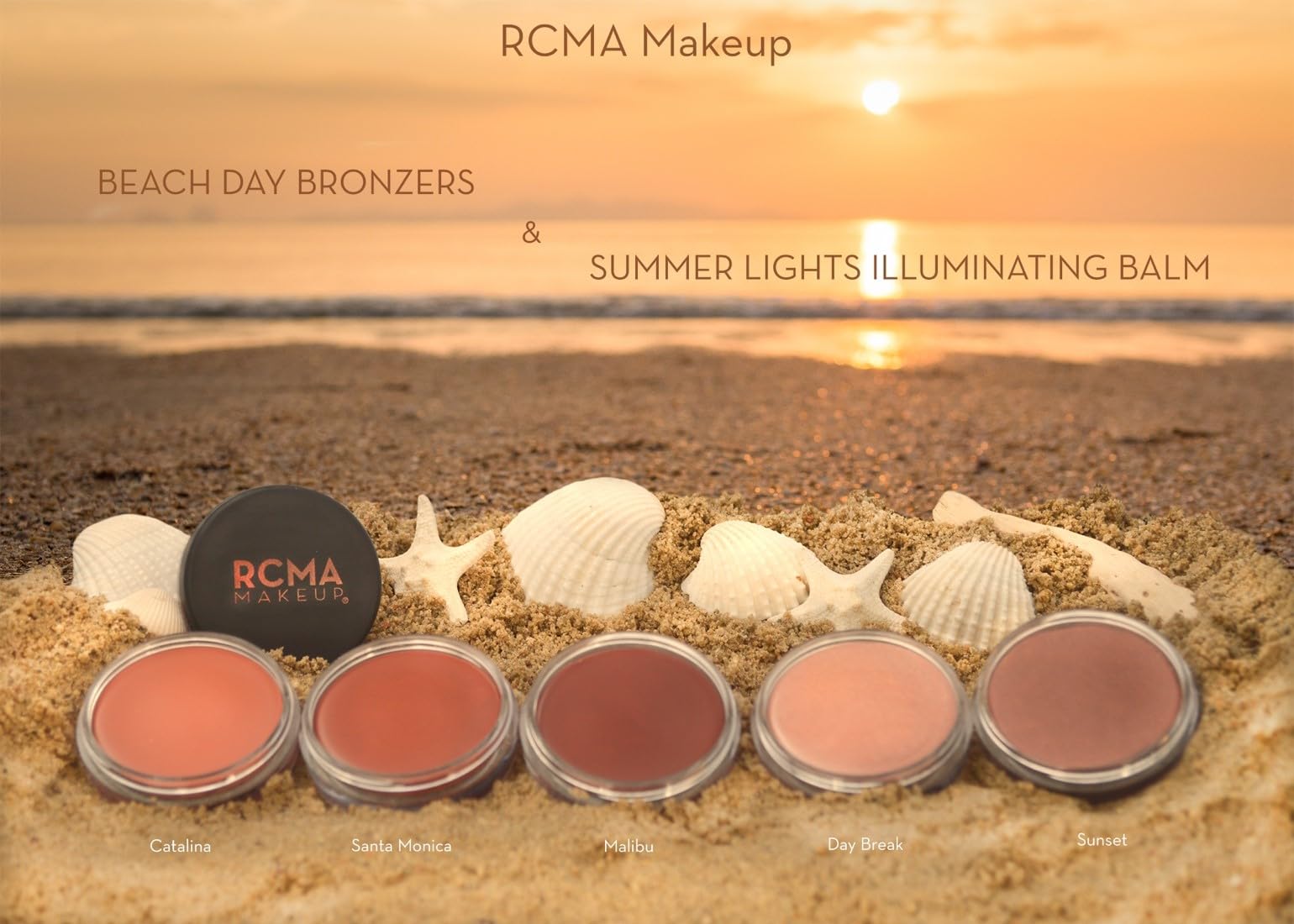 RCMA Beach Day Bronzers | Cream to Powder | Sunny Appearance | Ultra Smooth Texture | Santa Monica .42oz RCMA Au supplements