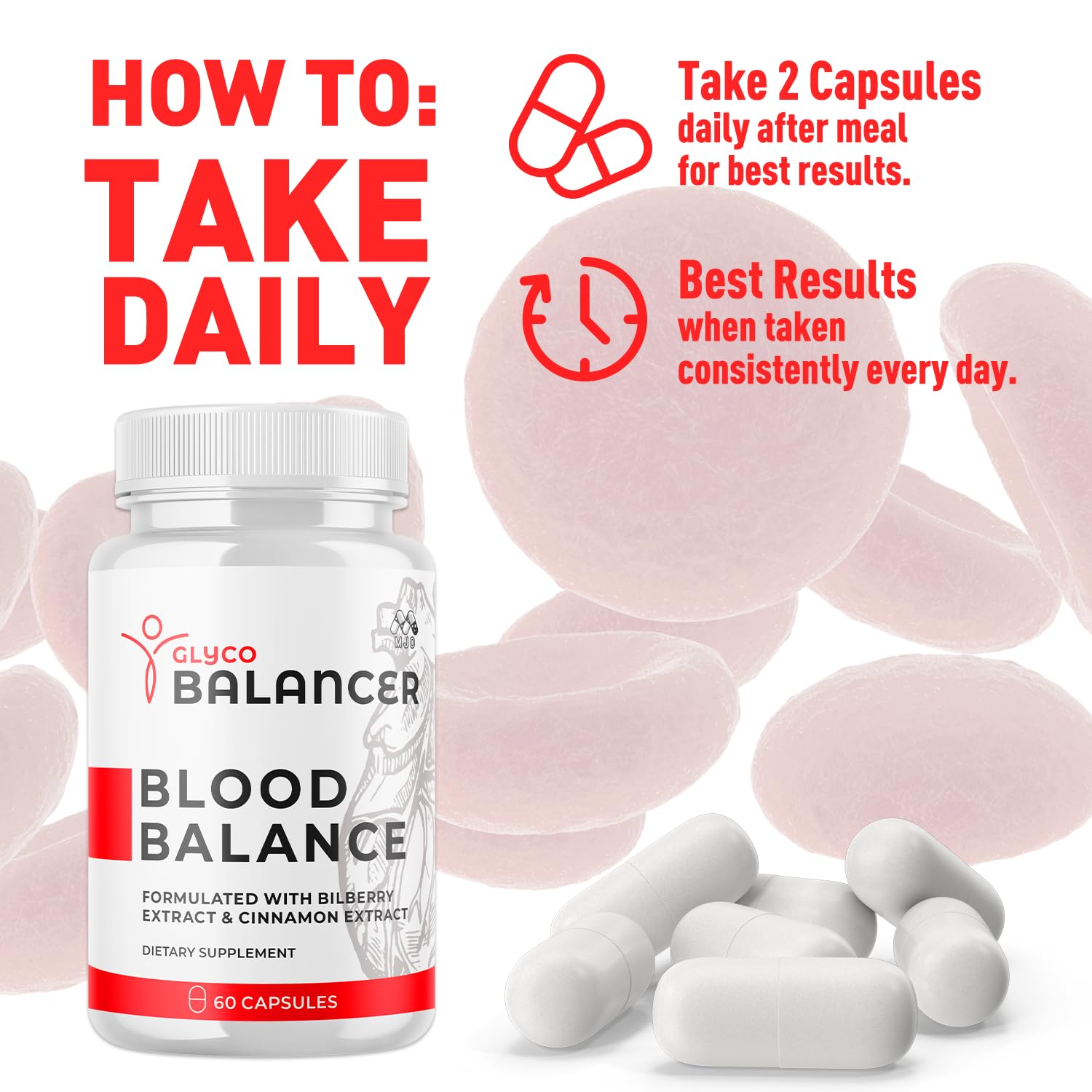 (2 Pack) Glyco Balancer Capsules, Official GlycoBalancer Health Support Pills with All Natural Ingredients, Glyco Balancer Advanced Health Support with Premium Vitamins for Women & Men (120 Capsules) MJO Au supplements