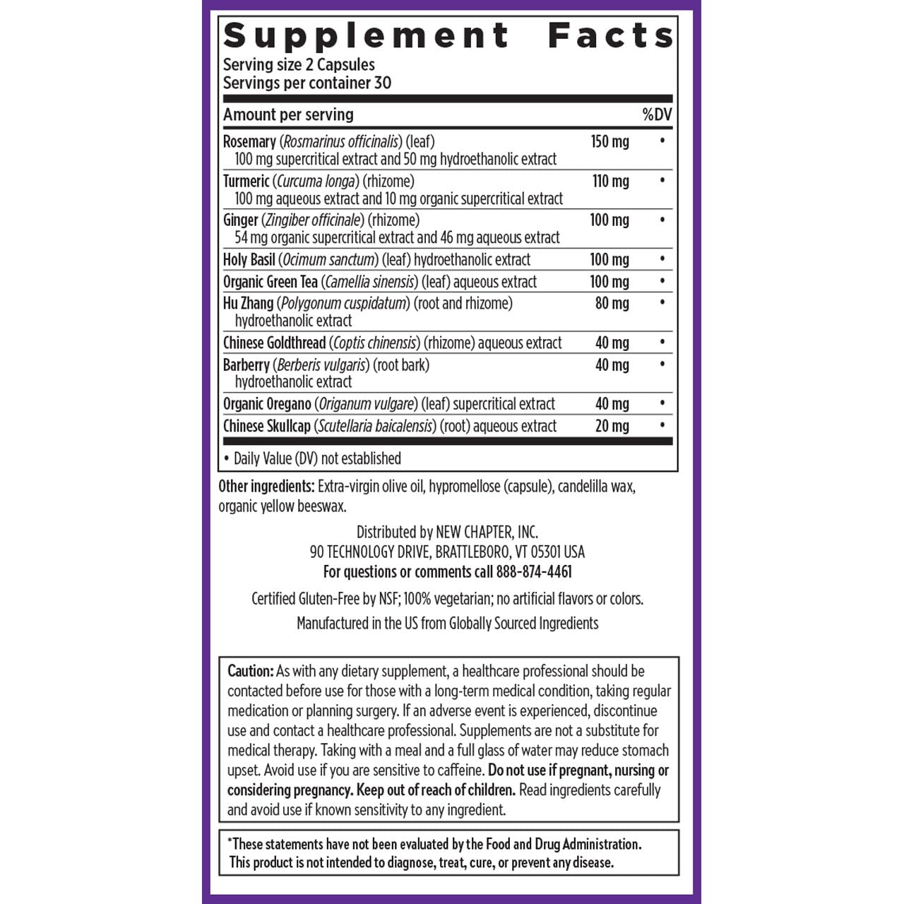 New Chapter Zyflamend™ Joint Supplement & Herbal Pain Relief – 10-in-1 Superfood Blend with Turmeric, Ginger & Green Tea - for Healthy Inflammation Response, Mobility & Flexibility, 60 Capsules New Chapter Au supplements