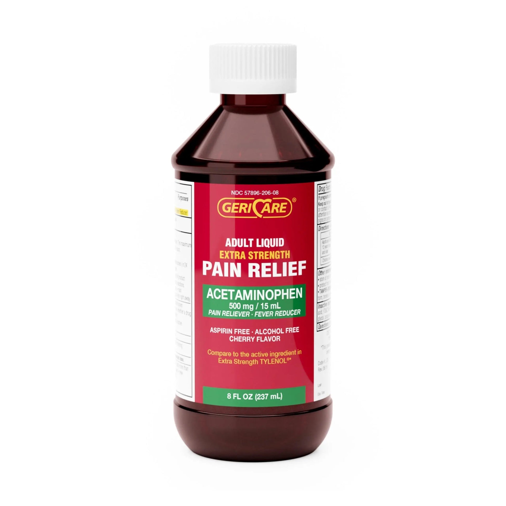 GeriCare Extra Strength Acetaminophen 500 mg Adult Liquid Pain Relief, Fever Reducer, 8 FL OZ (Pack of 1) GeriCare Au supplements