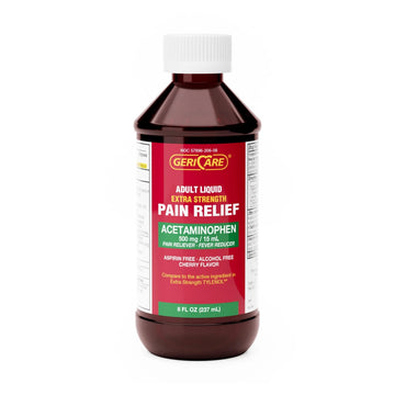 GeriCare Extra Strength Acetaminophen 500 mg Adult Liquid Pain Relief, Fever Reducer, 8 FL OZ (Pack of 1) GeriCare Au supplements