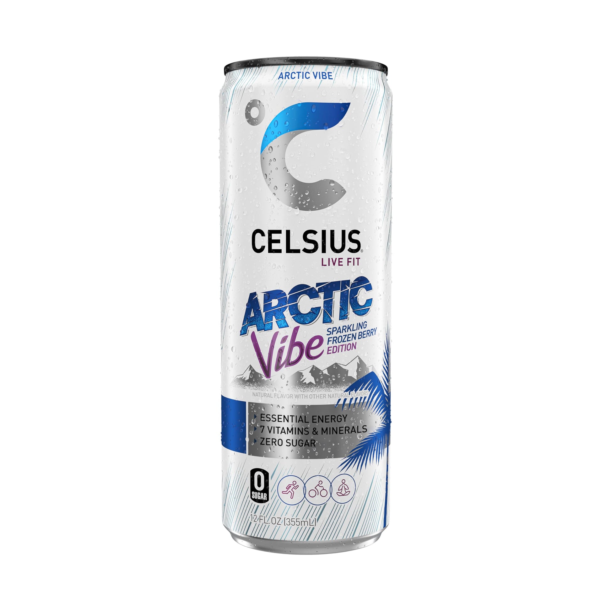 CELSIUS Arctic Vibe Sparkling Frozen Berry, Functional Essential Energy Drink, 12 Fl Oz CELSIUS Au supplements