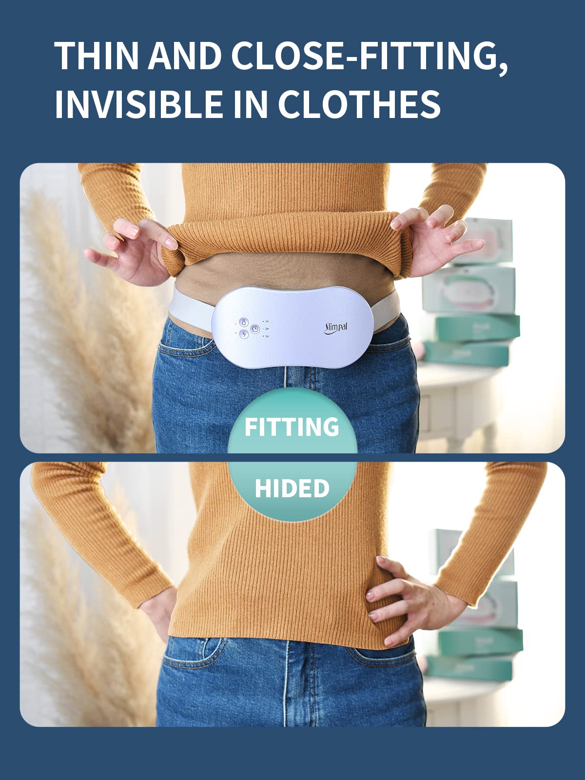 Slimpal Period Heating Pad for Cramps, FSA HSA Eligible Approved, Portable Heat Pad