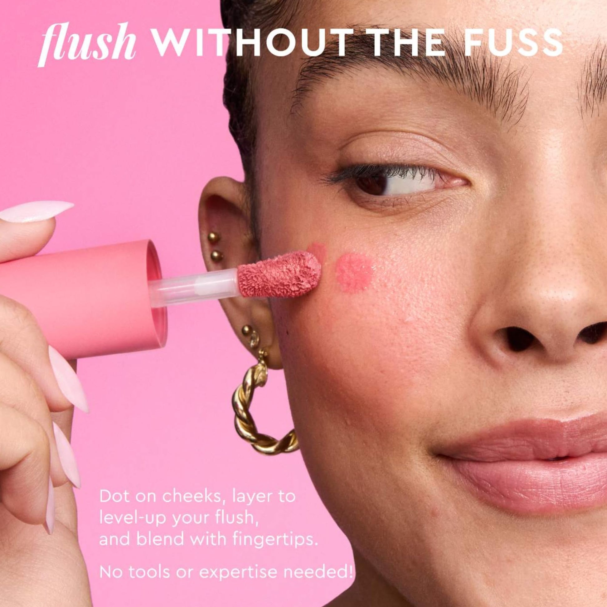 Glow Recipe Niacinamide Dewy Flush Tinted Liquid Blush Serum - Glowy Blush for Cheeks to Smooth, Hydrate & Brighten - Liquid Korean Makeup with Buildable Soft Pink Tint - Watermelon Flush (0.4 oz) Glow Recipe Au supplements
