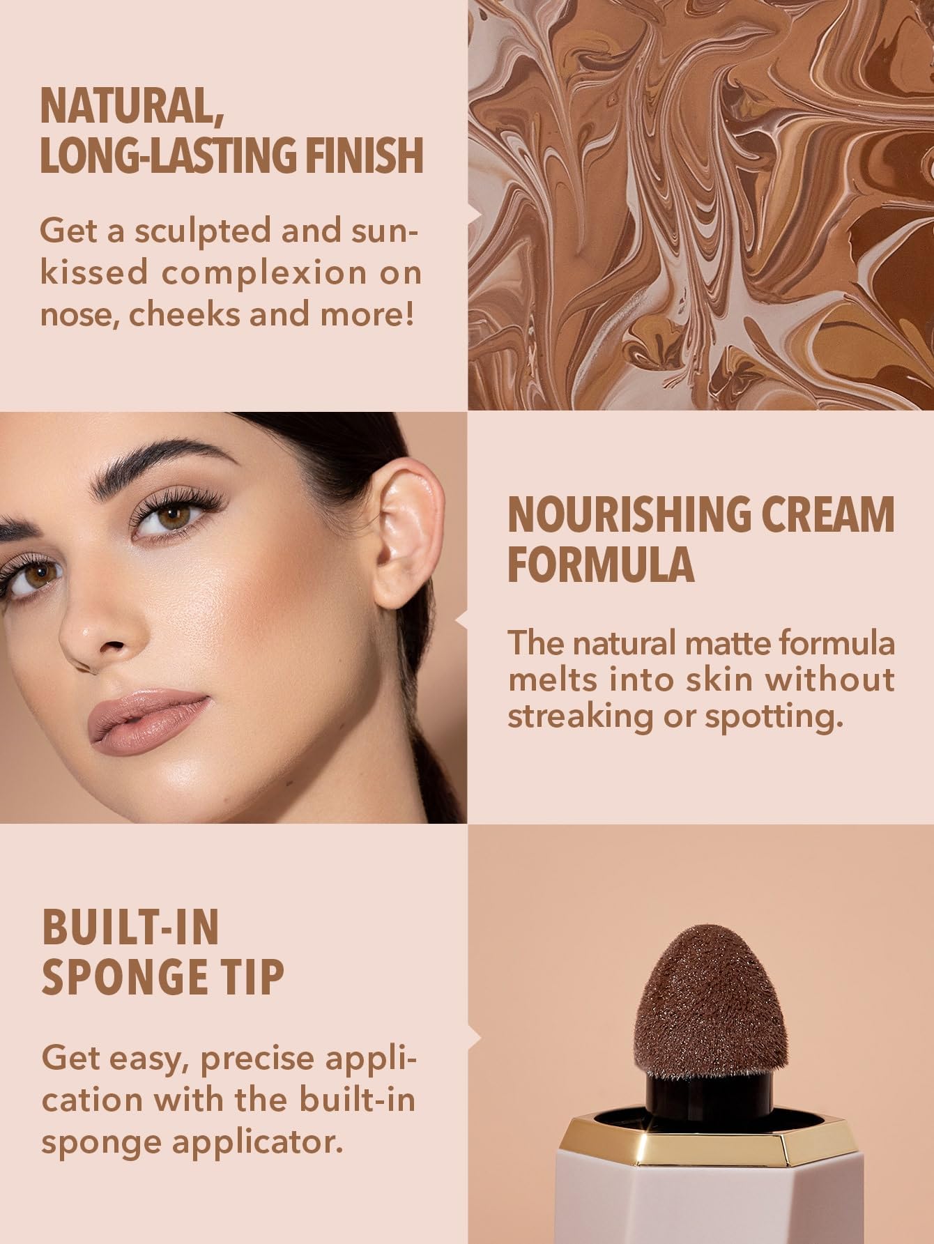 SHEGLAM Sun Sculpt Liquid Contour Stick Long Lasting Cream Bronzer Makeup-Warm Honey SHEGLAM Au supplements