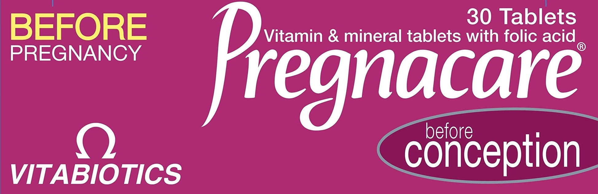 Pregnacare Conception Tablets, Pack of 30, 30 Count Pregnacare Au supplements
