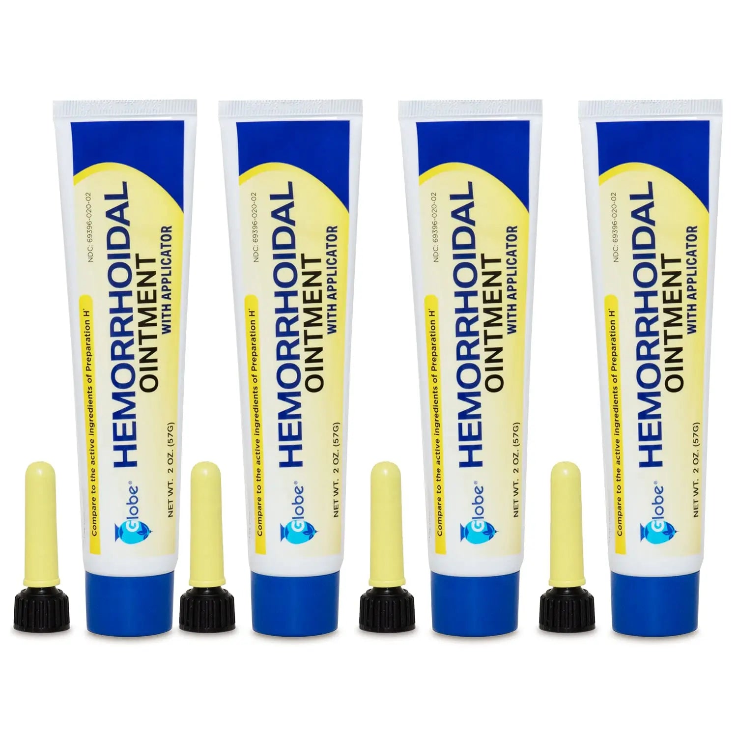 Globe Hemorrhoidal Ointment, Phenylephrine HCl, Petrolatum, Mineral Oil, Relief from Burning, Itching and Discomfort of Hemorrhoids, 2 Ounces (4 Pack) Globe Au supplements