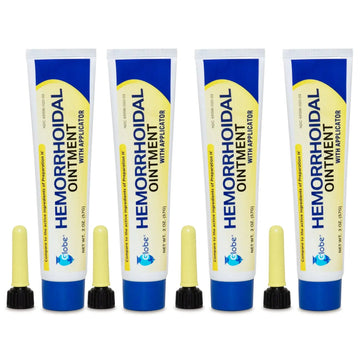 Globe Hemorrhoidal Ointment, Phenylephrine HCl, Petrolatum, Mineral Oil, Relief from Burning, Itching and Discomfort of Hemorrhoids, 2 Ounces (4 Pack) Globe Au supplements