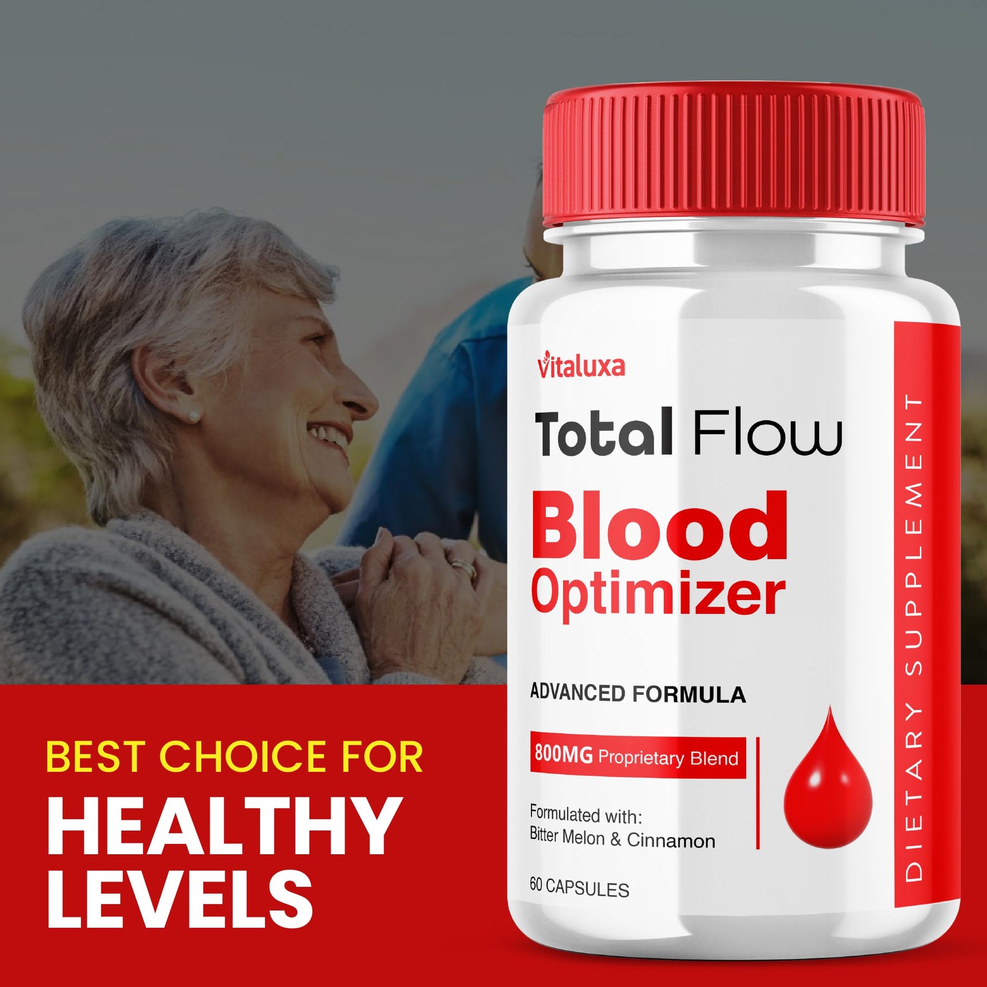 Total Flow Blood Balance, TotalFlow Blood Support Capsules Supplement Advanced Formula All Natural Optimizer Maximum Strength Daily Health Wellness, TotalFlo Premium Blend Pills (60 Capsules) Vitaluxa Au supplements
