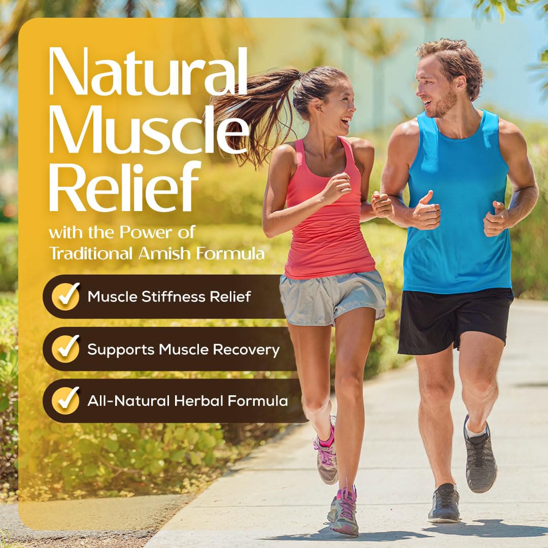 Caleb Treeze Old Amish Muscle Tonic 8 fl oz, Leg & Foot Cramps Relief, Restless Legs, Muscle Cramps & Spasm Relief - Pack of 6 Caleb Treeze Au supplements
