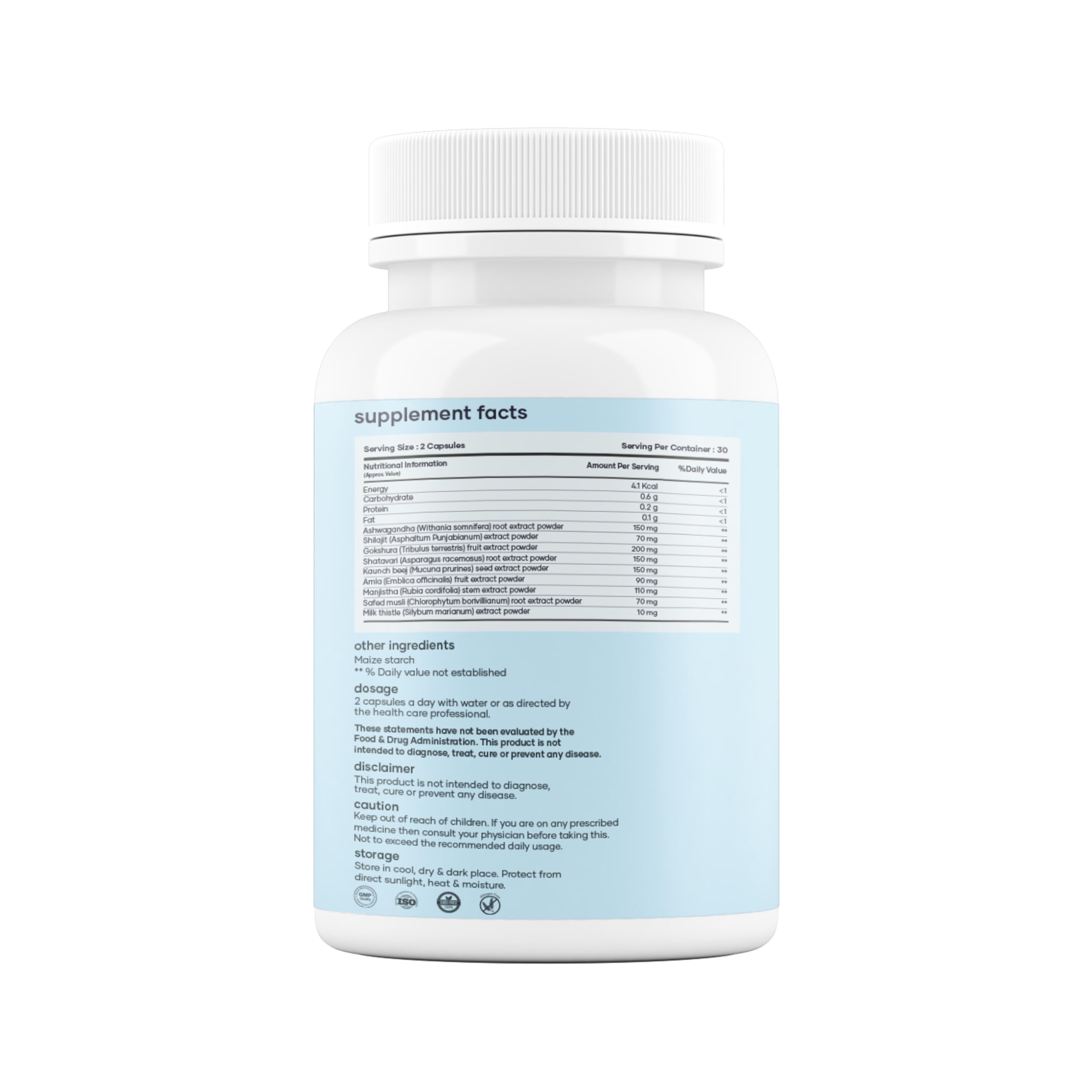 mars by GHC Triterolin | Powered by Shilajit, Ashwagandha, Safed Musli, Gokshura | 60 Capsules | Pack of 1 mars by GHC Au supplements