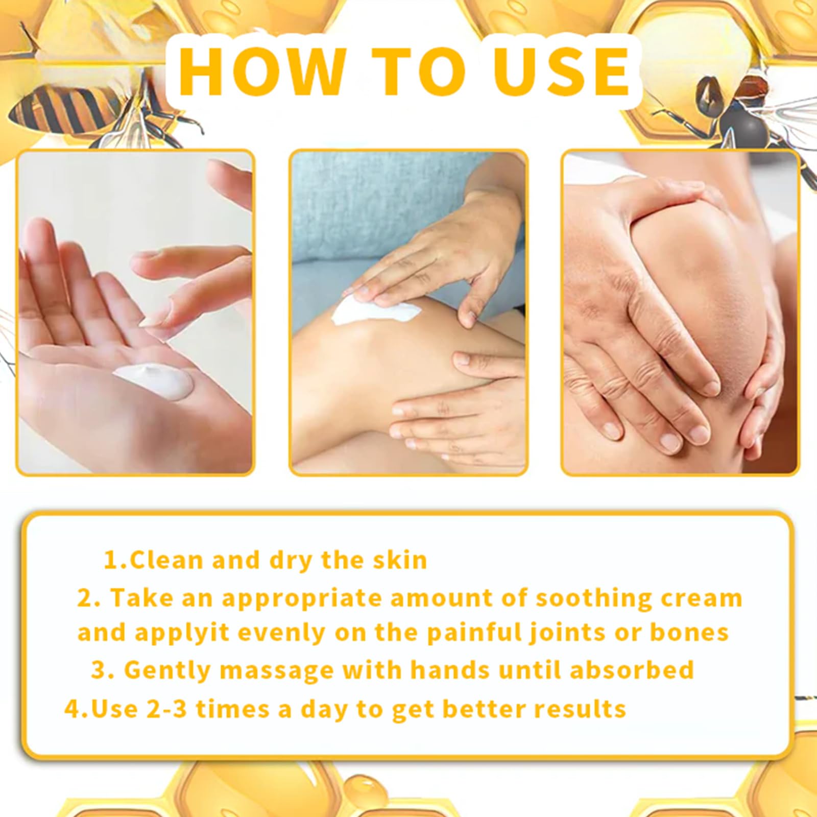 Luhaka Botulinum Toxin & Bee Venom Pain-Relief Bone Healing Cream,Bee Venom Cream,Effectively improve joint mobility (1PC) Luhaka Au supplements