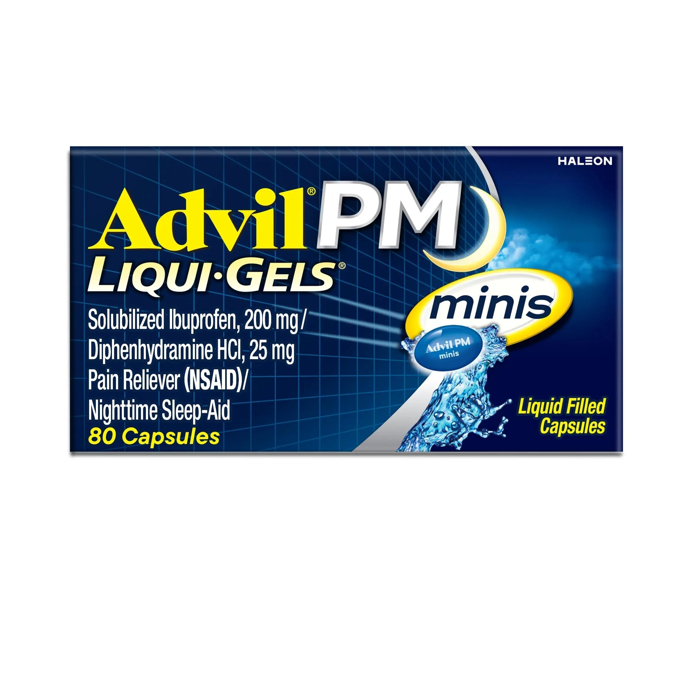 Advil PM Liqui-Gels Minis, 80 Liquid Filled Capsules Advil Au supplements