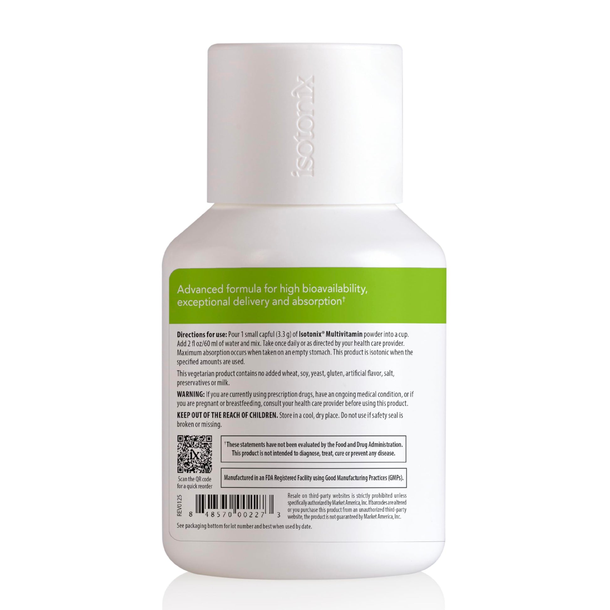 Isotonix Multivitamin Powder Without Iron – Methylated B Vitamins, Antioxidant & Mineral Support – Fast-Mix Isotonic Delivery – Vegetarian, Gluten-Free, Non-GMO – Natural Fruit Flavor – 90 Servings Isotonix Au supplements