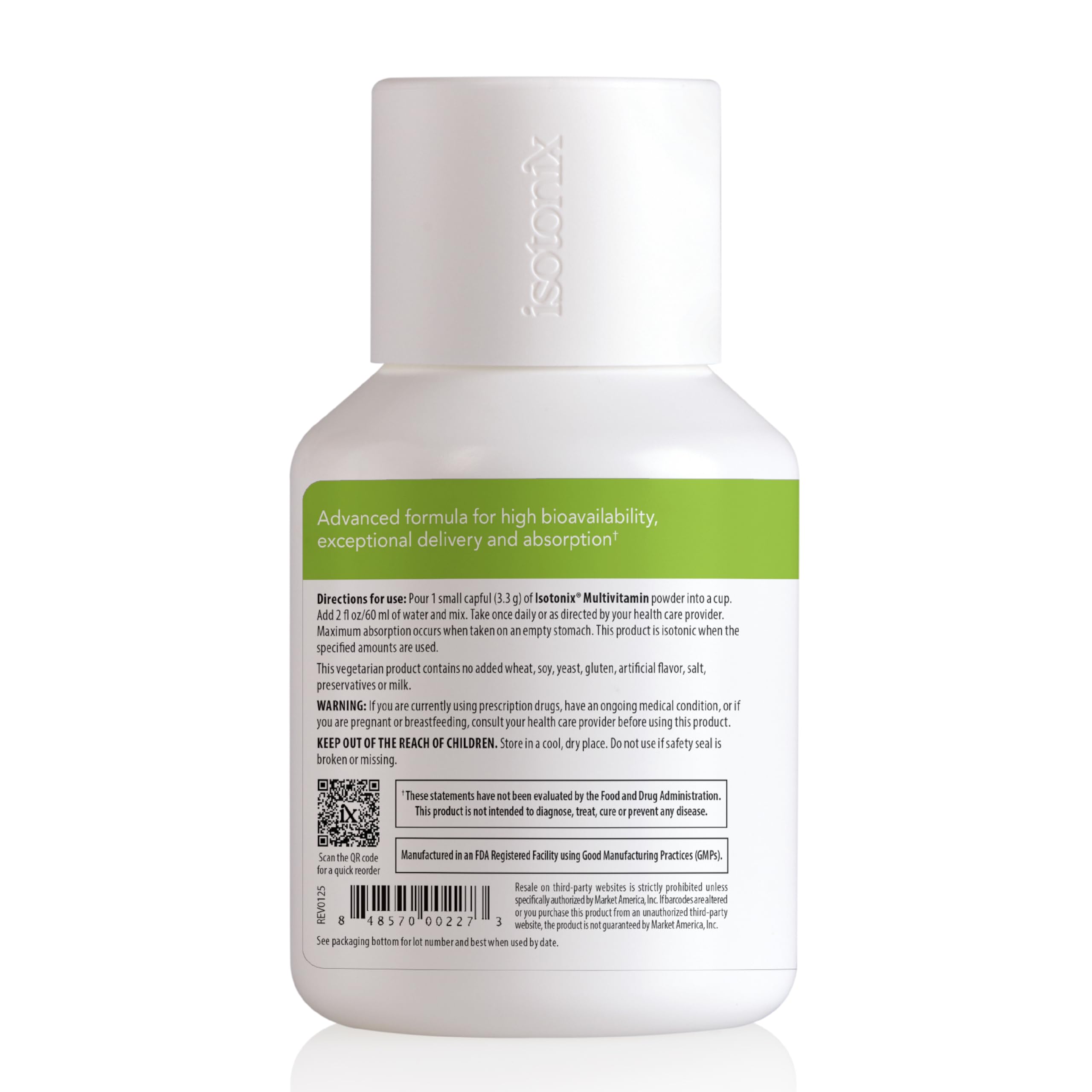 Isotonix Multivitamin Powder Without Iron – Methylated B Vitamins, Antioxidant & Mineral Support – Fast-Mix Isotonic Delivery – Vegetarian, Gluten-Free, Non-GMO – Natural Fruit Flavor – 90 Servings Isotonix Au supplements