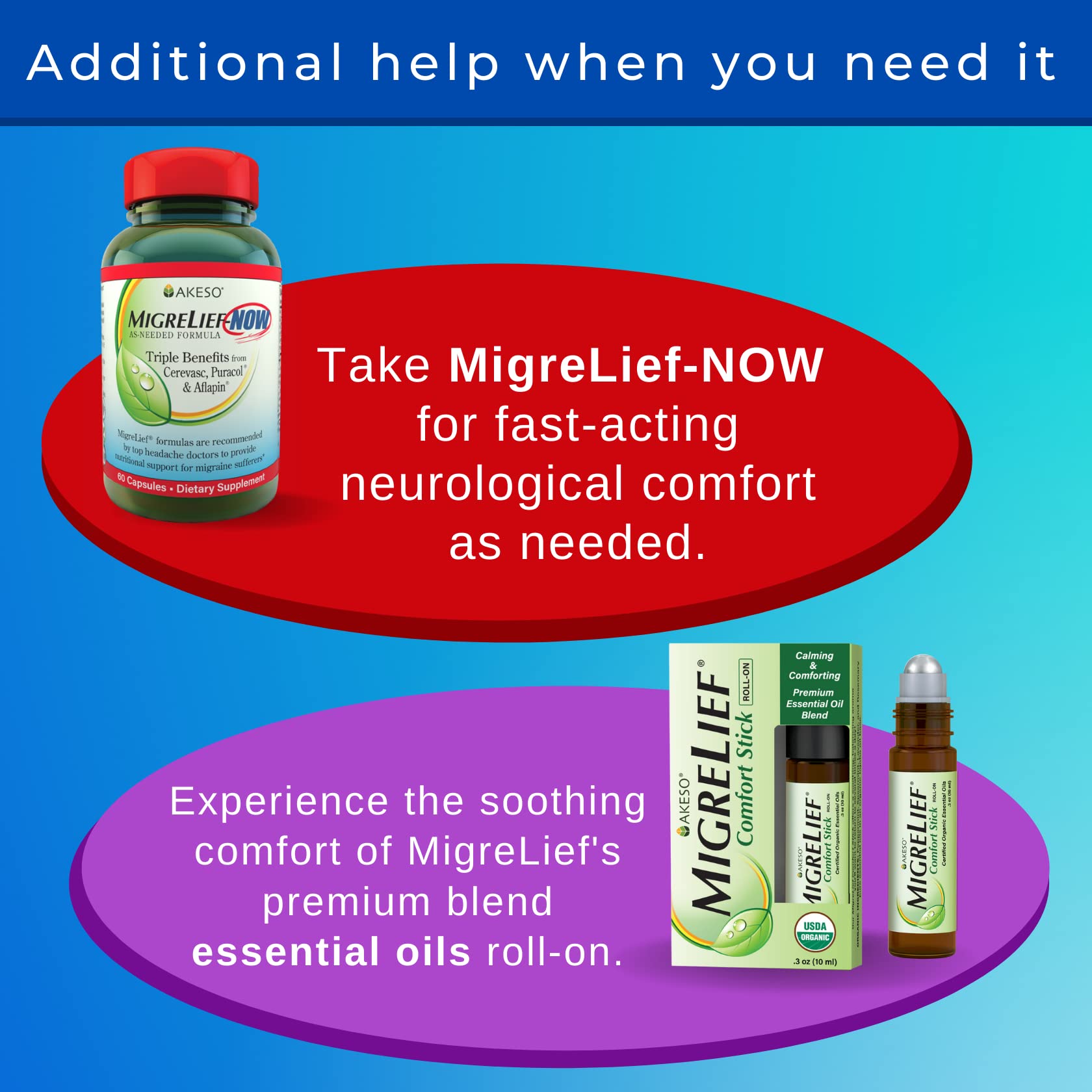MigreLief Original Triple Therapy with Puracol - Nutritional Support for Migraine Sufferers - 60 Caplets/1 Month Supply MigreLief Au supplements