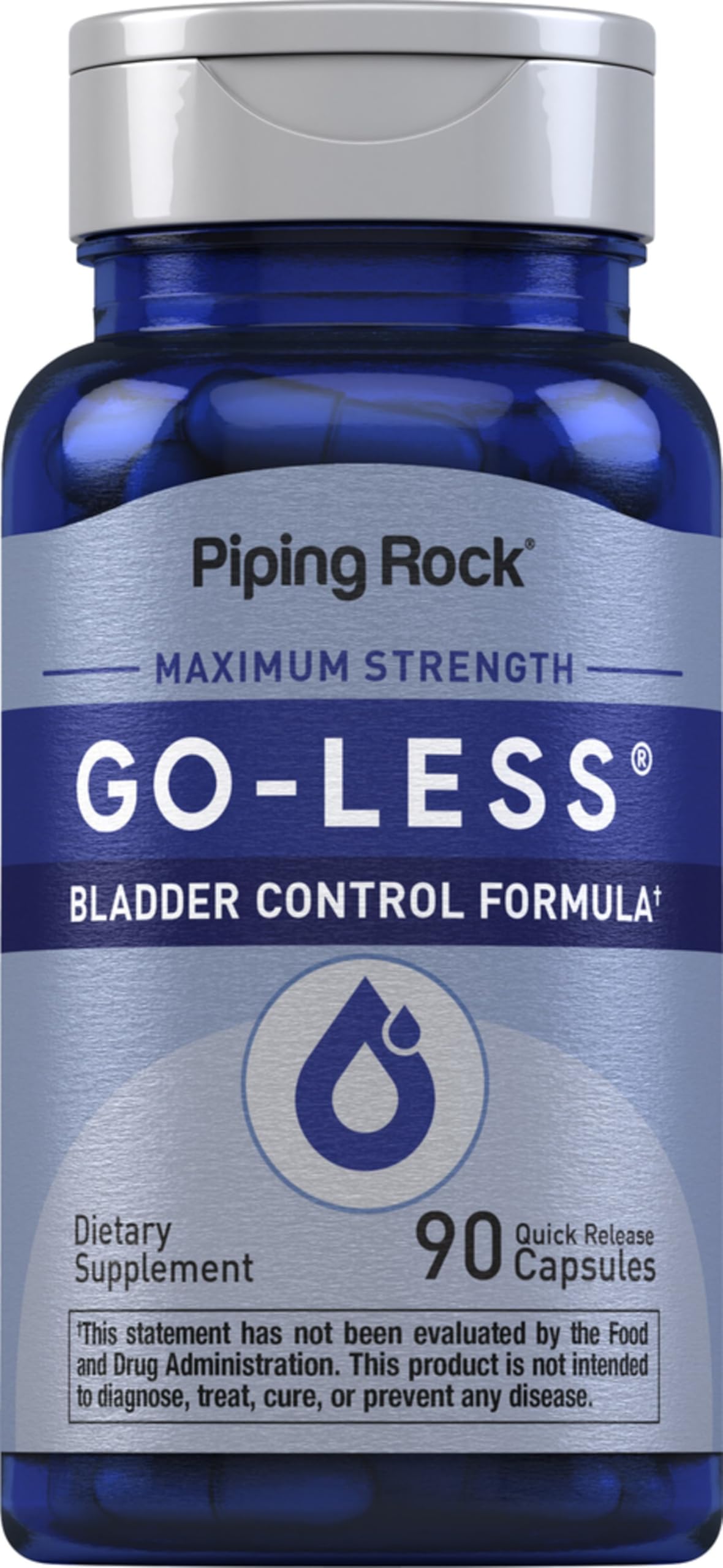 Piping Rock Bladder Control Pills for Women and Men | 90 Capsules | Maximum Strength Formula | Pumpkin Seed Extract | Non-GMO, Gluten Free Supplement Piping Rock Au supplements