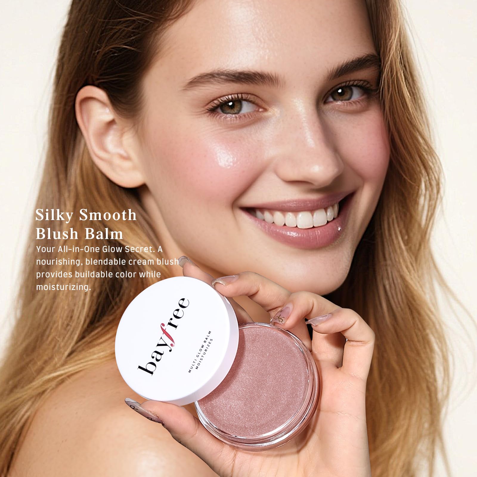 bayfree Multi Glow Balm, Cream Blush for Cheeks, Blush Balm Face Makeup, Radiant Finish, Hydrating, Creamy, Lightweight & Blendable Color, Face Makeup 0.63 Oz bayfree Au supplements