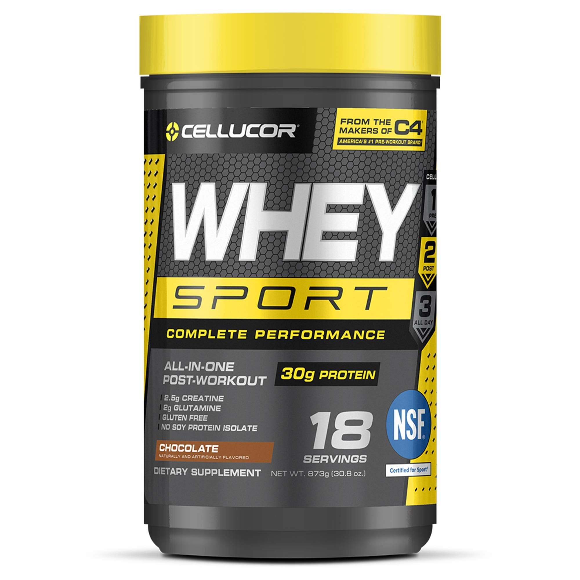Cellucor Whey Sport Protein Powder Chocolate | Post Workout Recovery Drink with Whey Cellucor Au supplements
