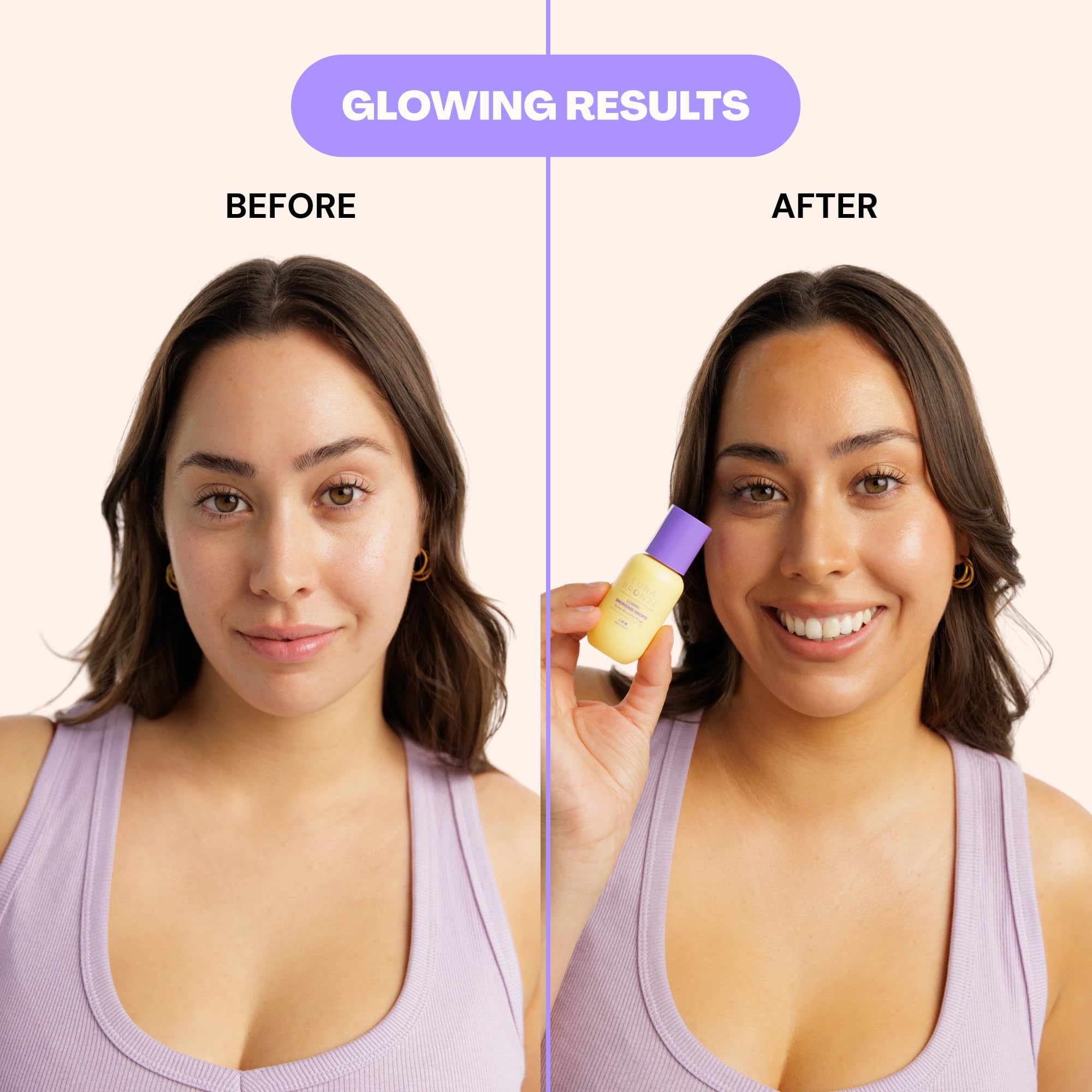 Luna Bronze Cosmic Bronzing Drops | Lightweight, Hydrating & Washable Liquid Bronze Drops | Non-Greasy Formula Enriched with Sodium Hyaluronate & Shea Butter | Responsible Mica (30ml/1.01 fl. oz) Luna Bronze Au supplements