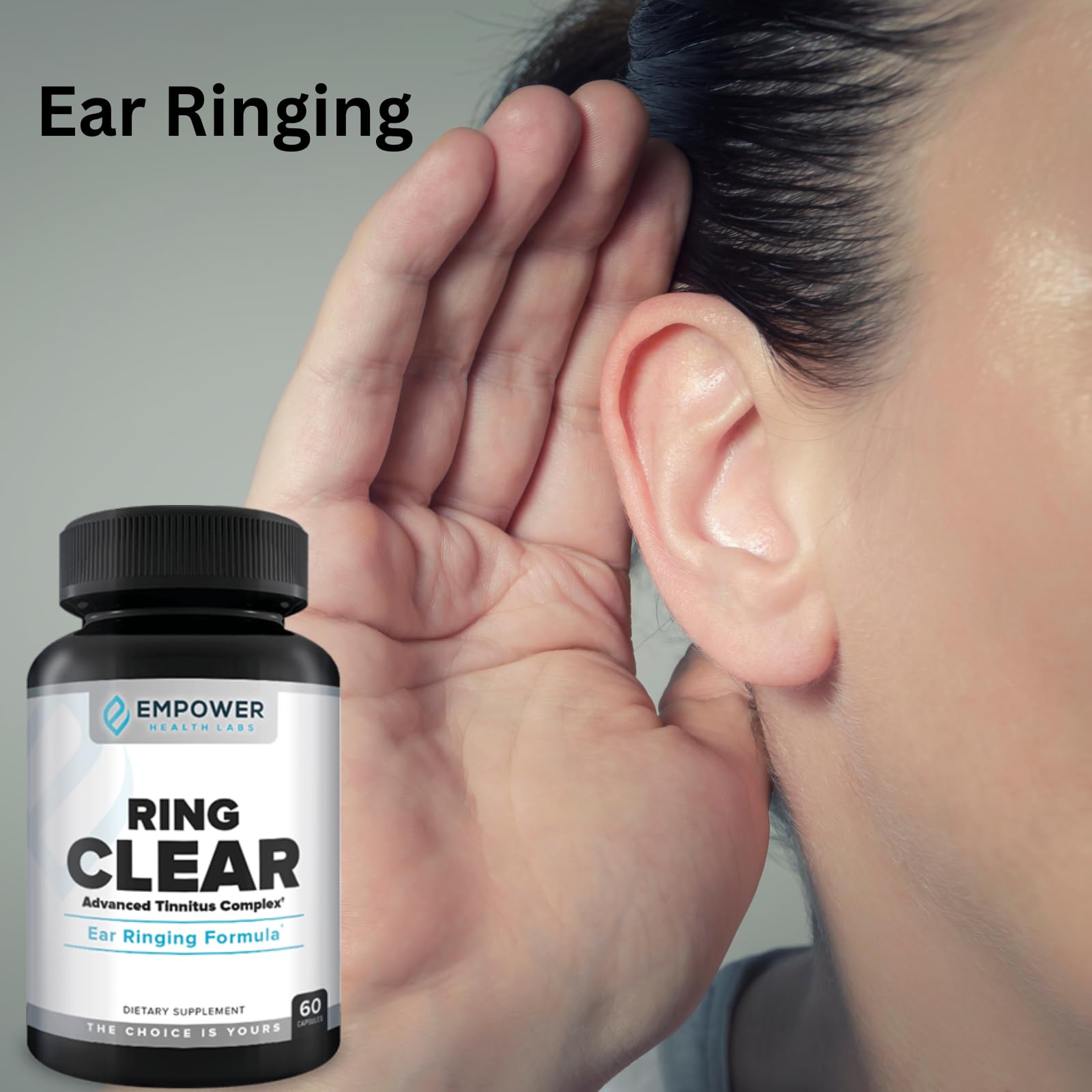 Empower Health Labs Ring Clear All-Natural Ear Buzz Relief Formula for Lasting Relief from Incessant Ear Buzzing - 30-Day Supply Empower Health Labs Au supplements