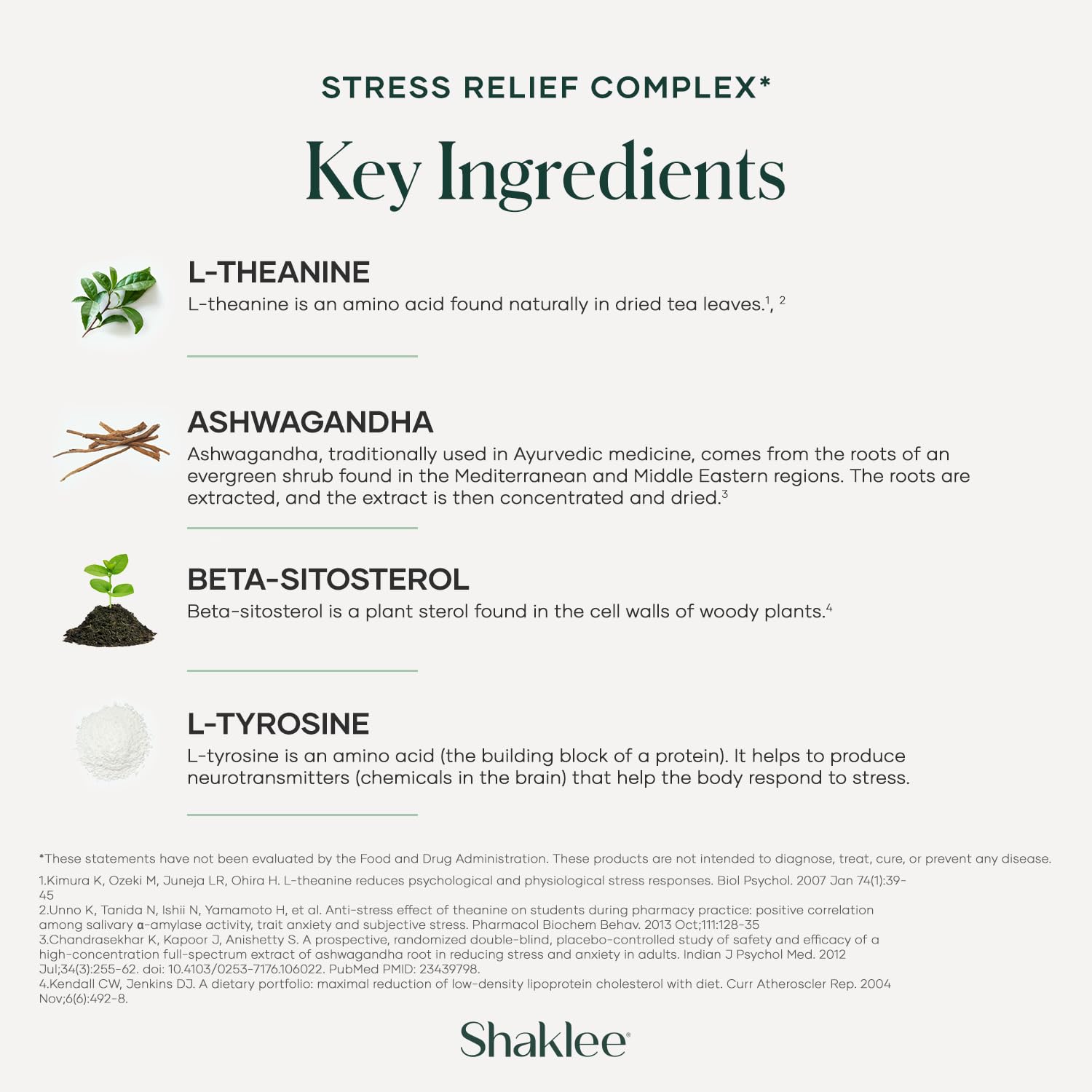 Shaklee - Stress Relief Complex - Calming Blend of L-theanine, Ashwagandha, Beta-sitosterol, and L-tyrosine - Promotes Relaxation without Drowsiness - 1 Caplet Daily - Adults Supplement - 30 Caplets Shaklee Au supplements