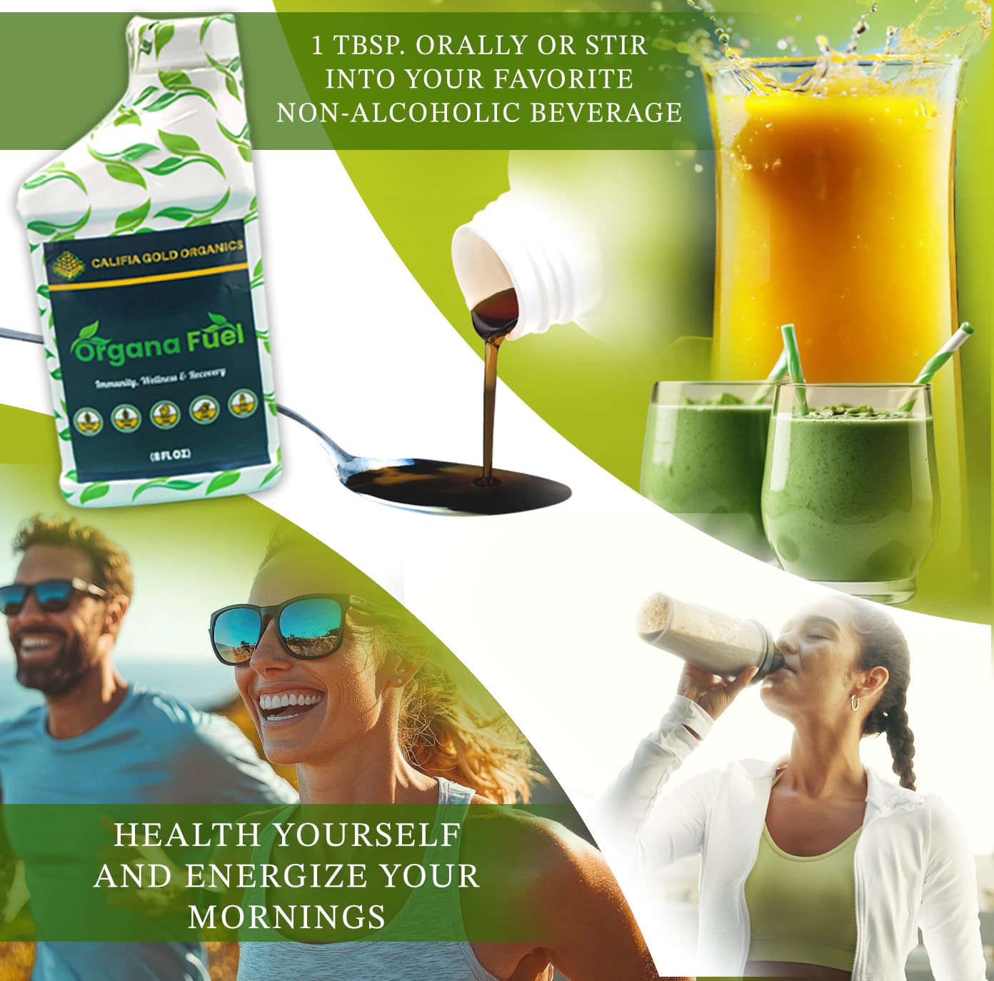 Organa Fuel 30-Day Supply: Advanced Liquid Immune Support Supplement, Supports Cellular, Gut & Organ Health, Vitamins, Minerals, Superfoods, Antioxidant. for Adults & Kids 12+ - 8 fl oz (Pack of 1) Organa Fuel Au supplements