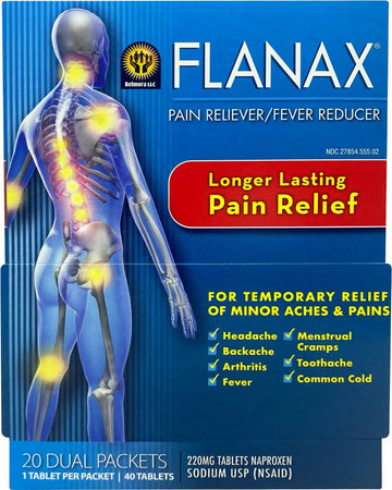 Flanax Pain Reliever Tablets 2ct Retail Dispenser Flanax Au supplements