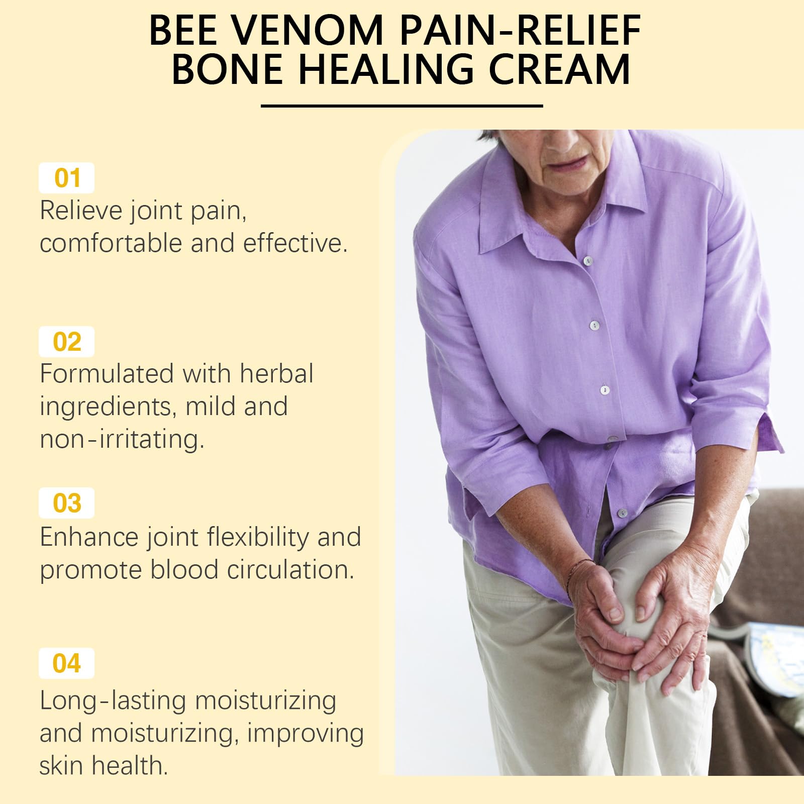 Liwoci Bee Venom Cream-Suitable for Neck, Waist, Back, Hands, Feet and Leg Joint Pain Care Liwoci Au supplements