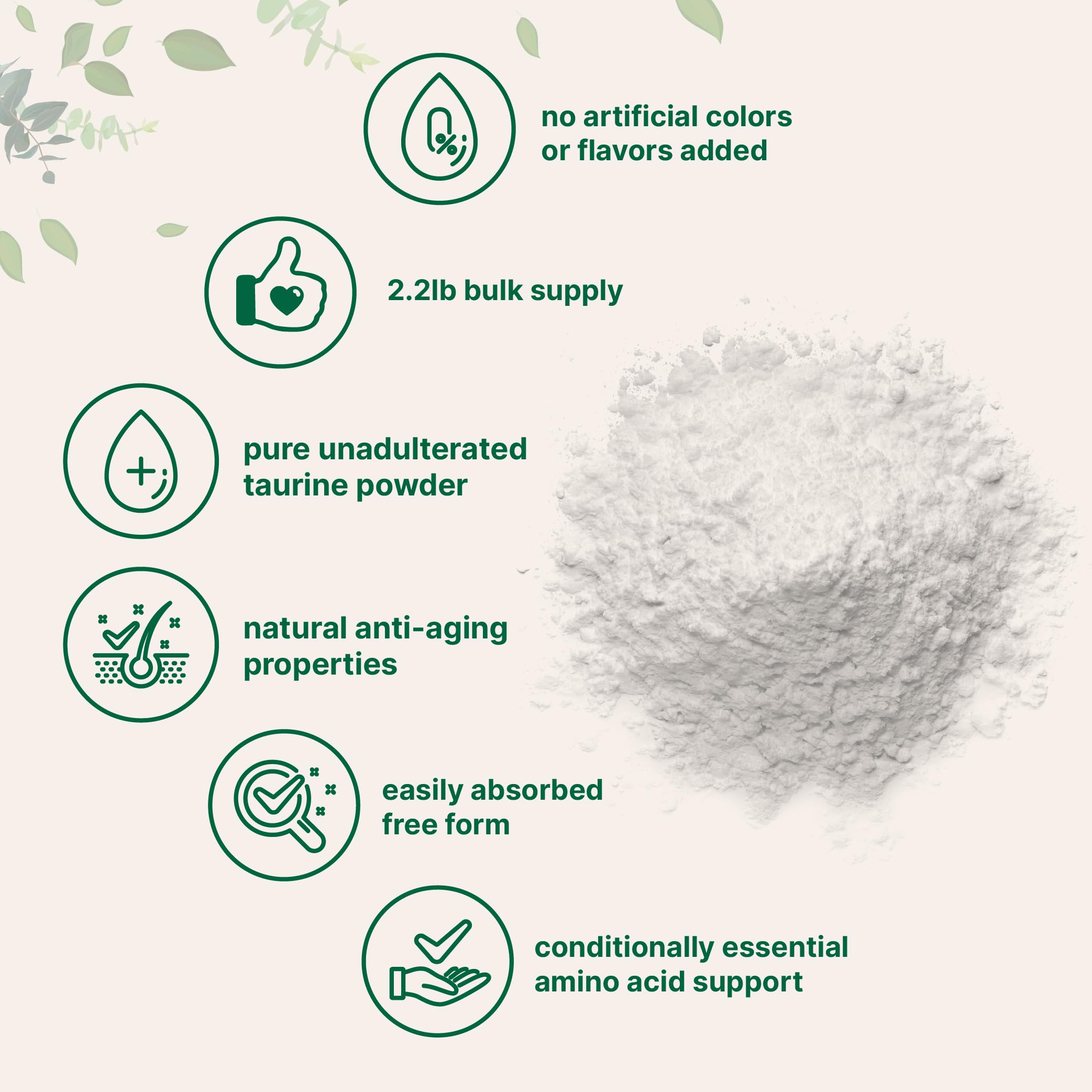 Micro Ingredients Taurine Powder Supplement | 1 KG, 2000mg Per Serving | Unflavored | 100% Pure, Easily Absorbed Free Form | Essential Amino Acids for Exercise, Energy, & Heart Support Micro Ingredients Au supplements