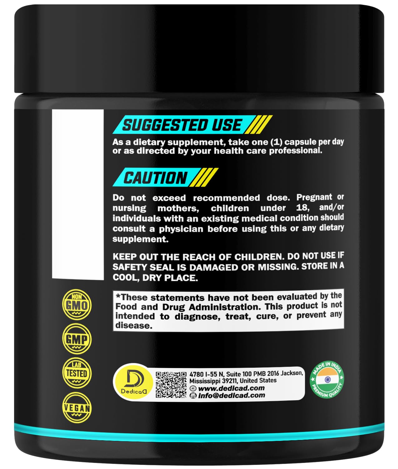 DEDICAD 4-in-1 Nattokinase 2000 Fu, Turmeric, Bromelain, Serrapeptase - Spike Protein Detox - Body Balance, Circulation Health & Immune System - 120 Capsules 4-Month Supply DEDICAD Au supplements
