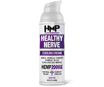HMP BRANDS Neuropathy Cream Nerve Hemp Cream 2000mg Maximum Strength for Feet, Hands, Legs, Toes, Back. Natural Arnica, Vitamin D3 B1 B6 B12 w Menthol, Made in USA 2.1oz HMP BRANDS Au supplements