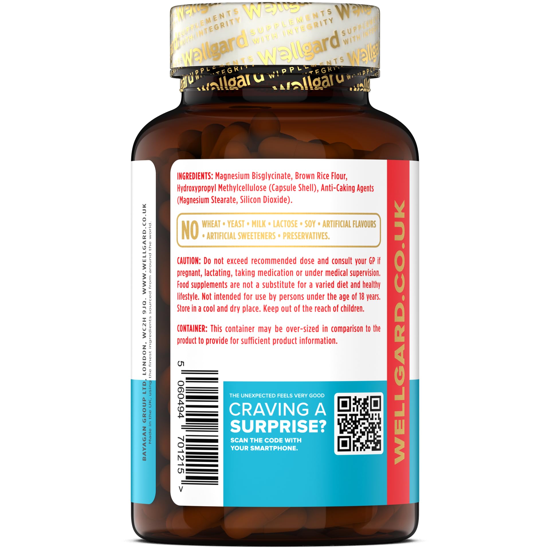 Wellgard Magnesium Glycinate, Mag 1200, High Strength Magnesium Bisglycinate Wellgard Au supplements