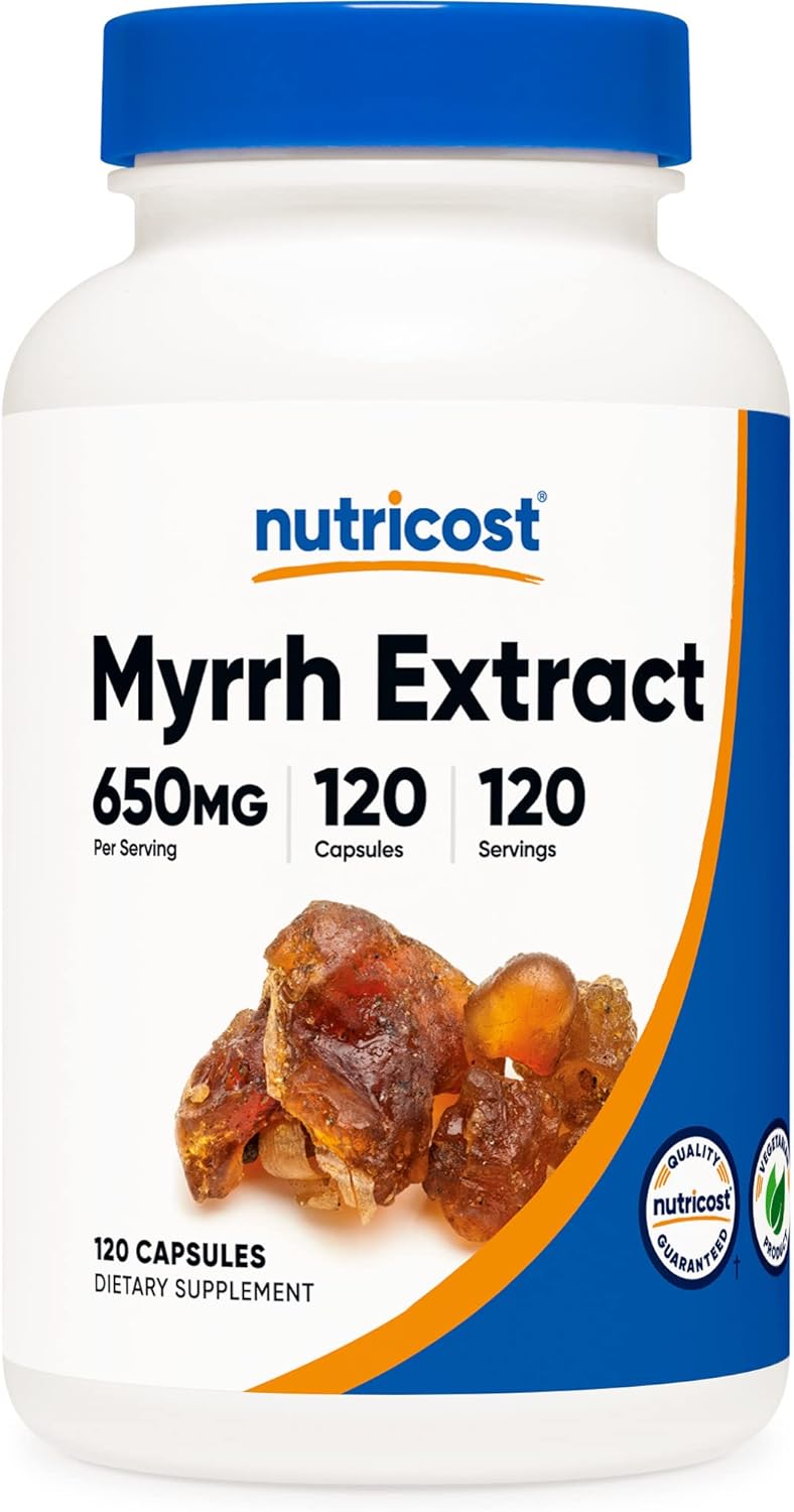 Nutricost Myrrh Extract Capsules 650 MG, 120 Capsules - Gluten Free Nutricost Au supplements