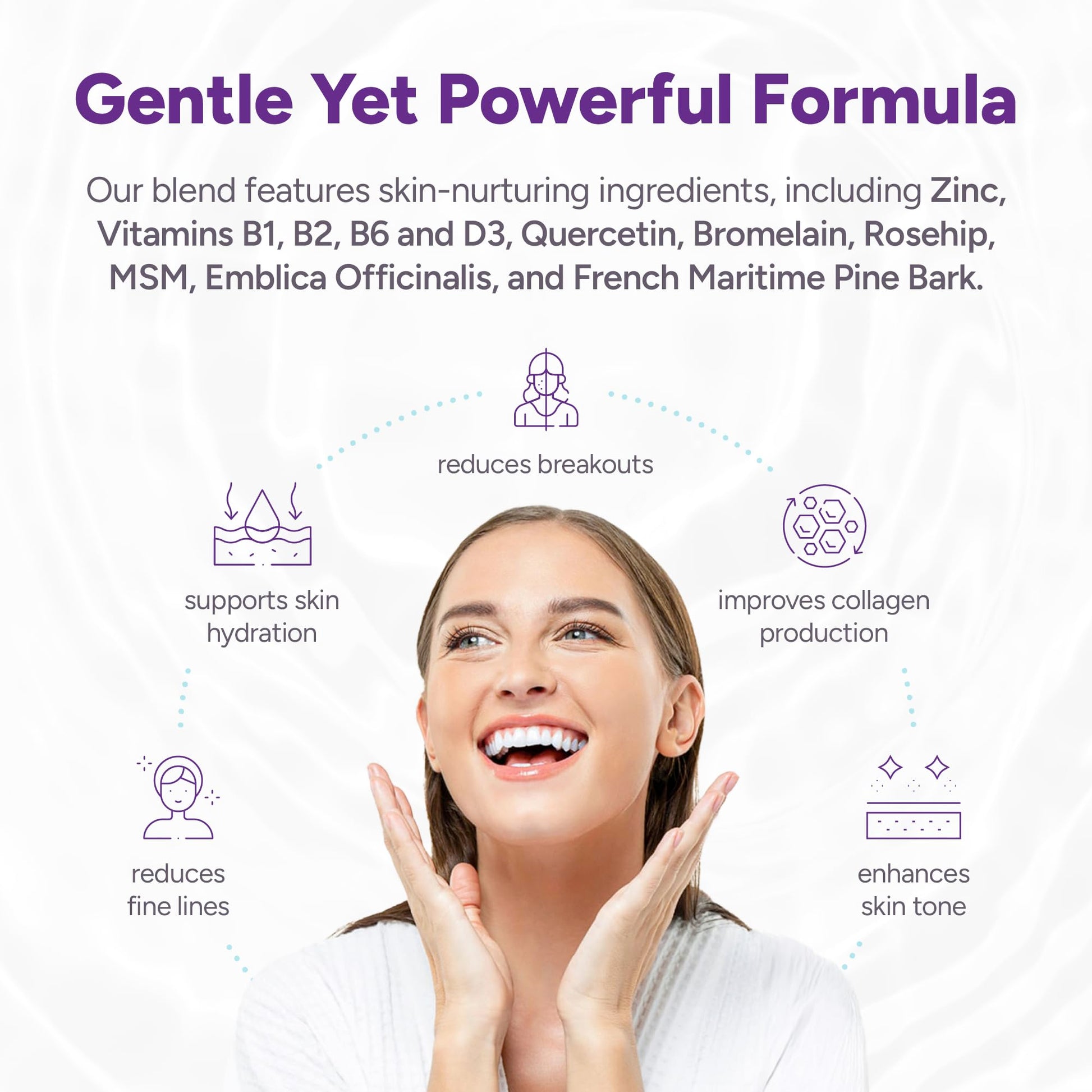 Clear AF Clear Skin Supplement | Skin Barrier Hydration & Clear Complexion Support with Vegan Ceramides, Zinc, Vitamin D3, B6, Riboflavin & Thiamine | Vegan Capsules | 30-Day Supply Clear AF Au supplements