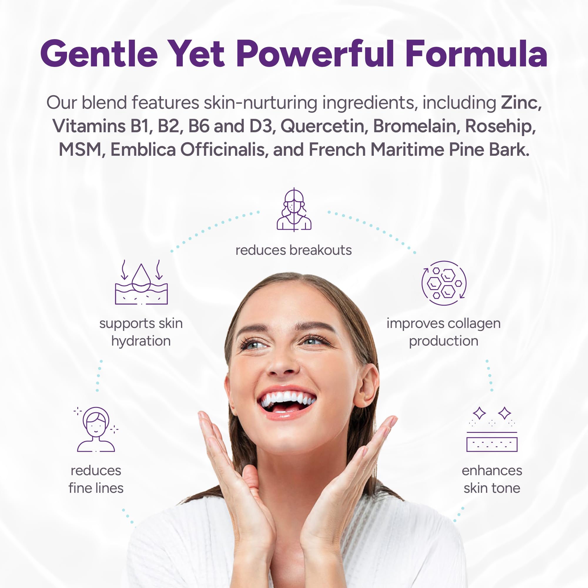 Clear AF Clear Skin Supplement | Skin Barrier Hydration & Clear Complexion Support with Vegan Ceramides, Zinc, Vitamin D3, B6, Riboflavin & Thiamine | Vegan Capsules | 30-Day Supply Clear AF Au supplements