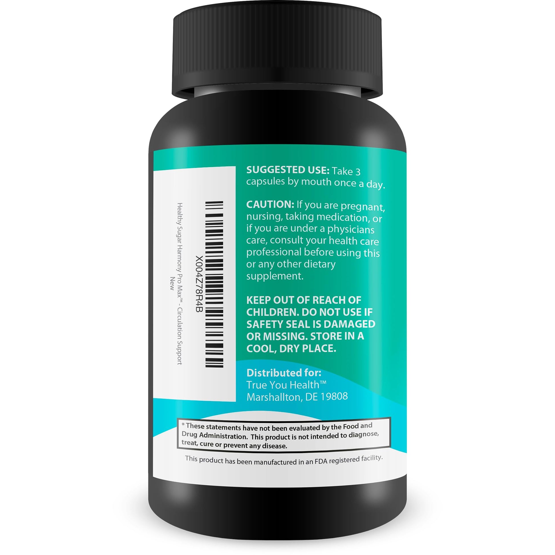 Healthy Sugar Harmony Pro Max - Our Best Blood Cleansing Formula - Support Healthy Sugar Balance & Immune Health with This Premium Blood Support Supplement - Bloodflow & Cardiovascular Support True You Health Au supplements