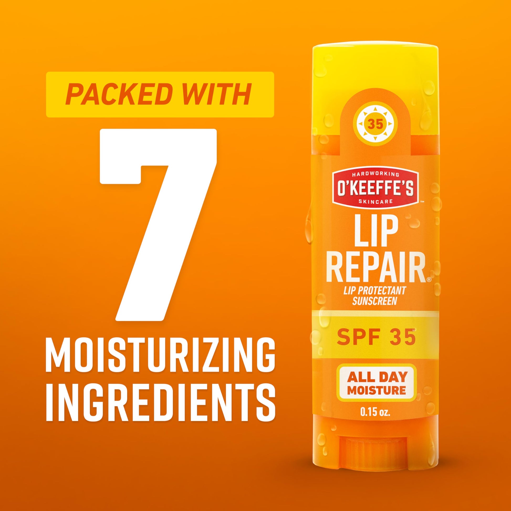 O'Keeffe's Lip Repair SPF 35 Lip Balm - Stick (3 Pack) - Sun-Safe Moisturizer for Extremely Cracked, Dry Lips O'Keeffe's Au supplements