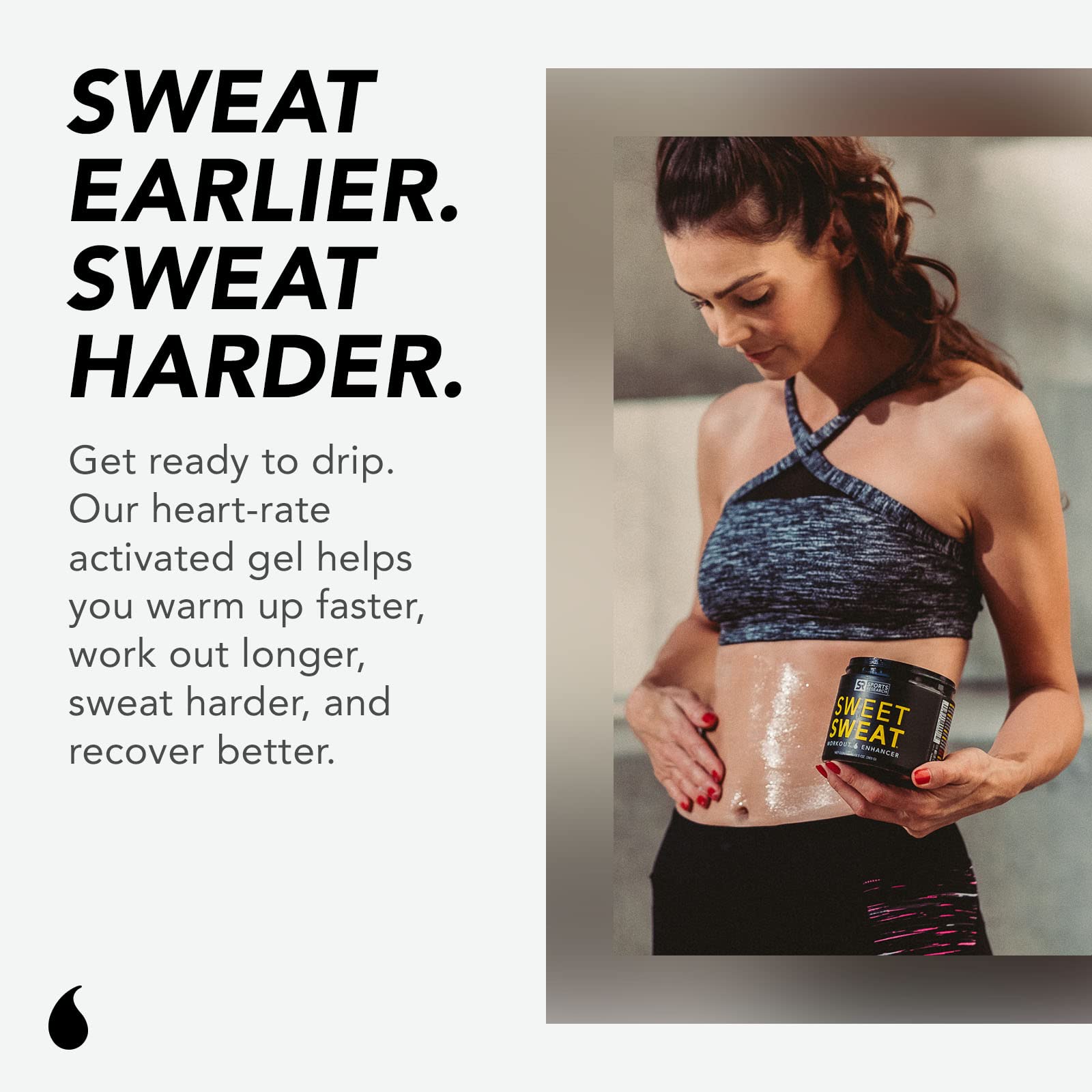 Sweet Sweat 'Workout Enhancer' Gel - Maximize Your Exercise & Sweat Faster - 13.5oz Sports Research Au supplements