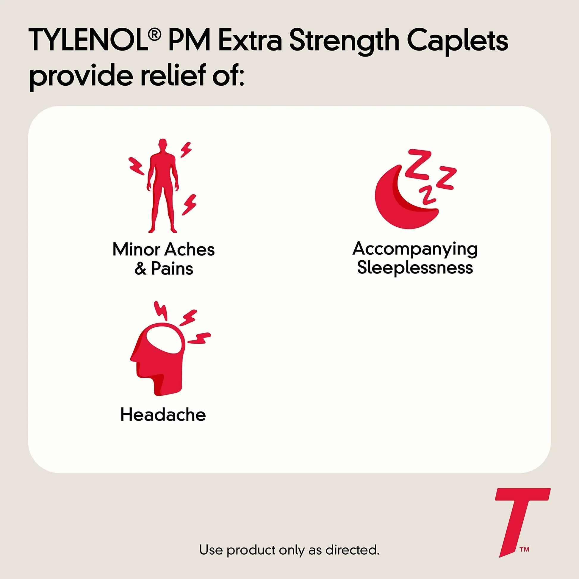 Tylenol PM Extra Strength Nighttime Pain Reliever & Sleep Aid Caplets, 500 mg Acetaminophen & 25 mg Diphenhydramine HCl, Relief for Nighttime Aches & Pains, Non-Habit Forming, 150 ct Tylenol Au supplements