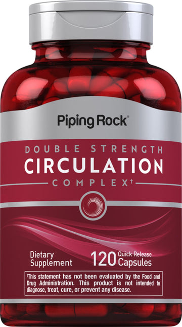 Piping Rock Circulation Supplement | 120 Capsules | Double Strength Complex | Non-GMO, Gluten Free Piping Rock Au supplements