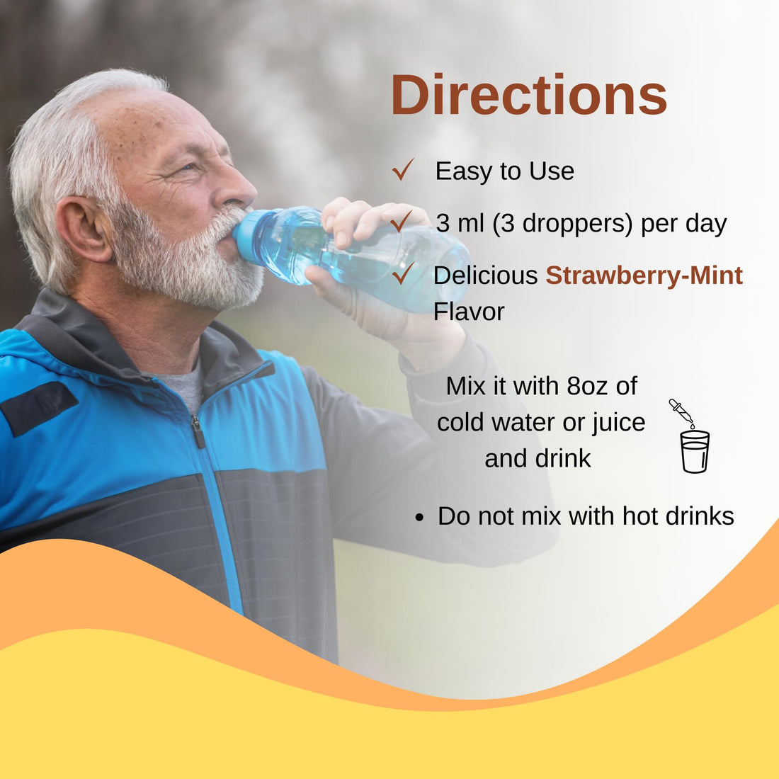 Vitaminally Liposomal Men's 50+ Liquid Multivitamin Drops | Non-GMO | Sugar Free | Gluten Free | 30 Day Supply | 3 FL Oz |