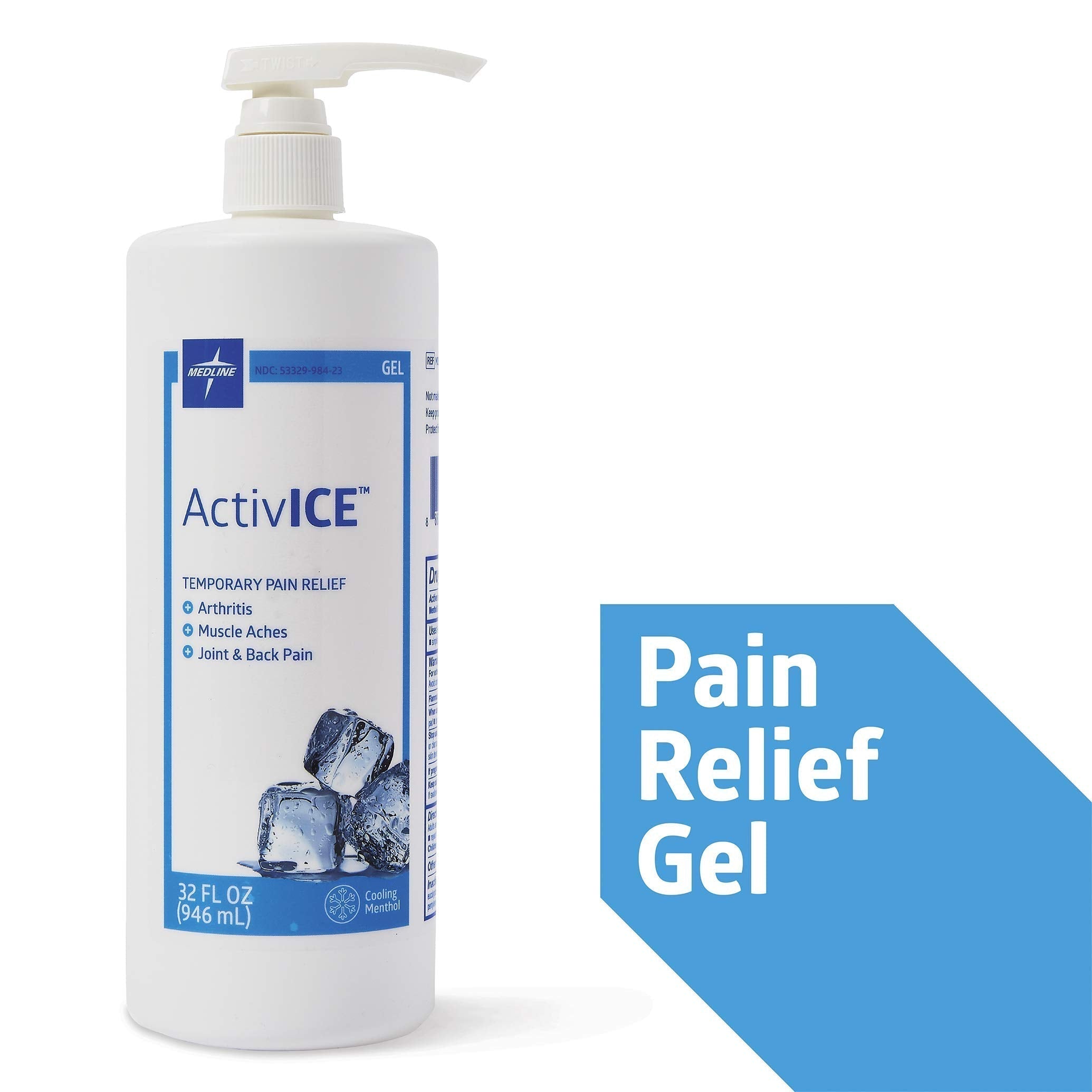 Medline ActivICE Topical Pain Reliever 32 oz Medline Au supplements