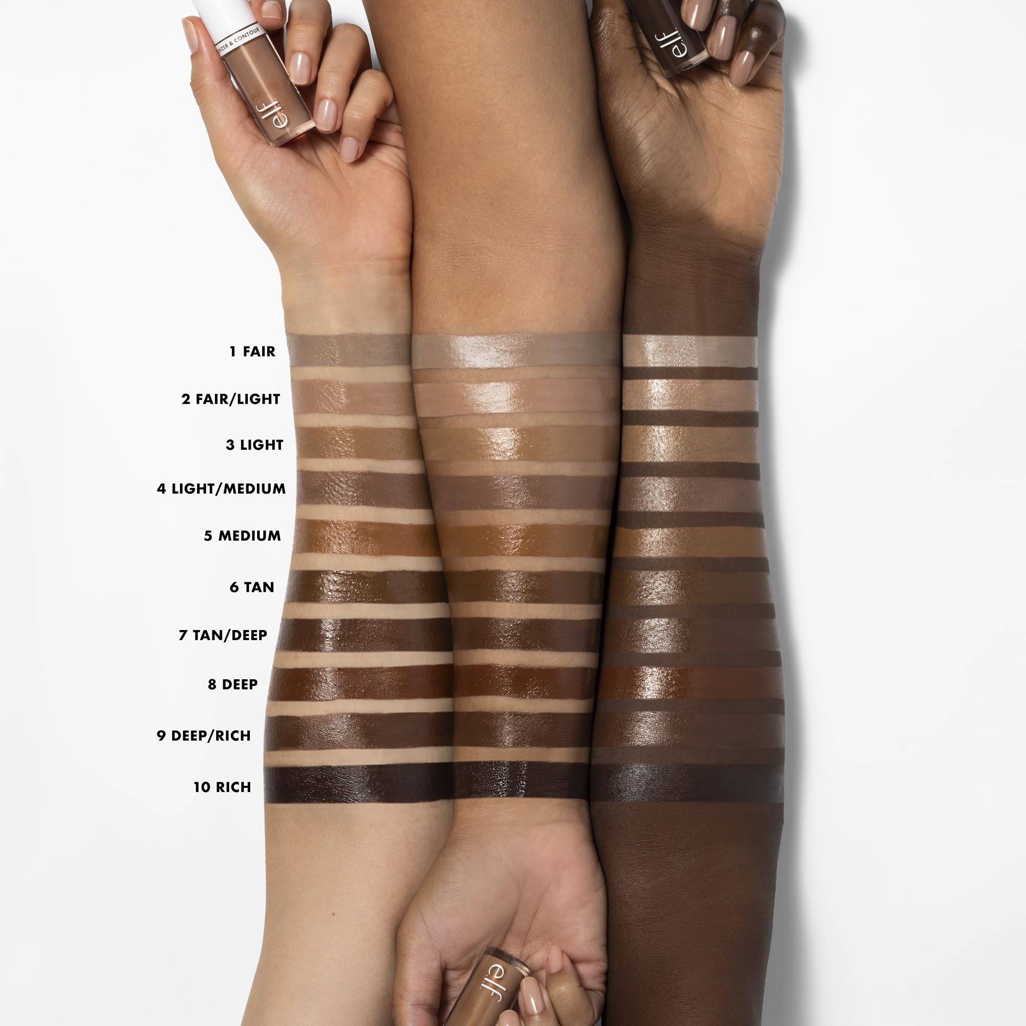 e.l.f. Camo Liquid Bronzer & Contour, Silky Highly Pigmented Formula, Creates a Long-Lasting Bronzed Glow & Natural Look, Vegan & Cruelty-Free, 2 Fair/Light e.l.f. Au supplements