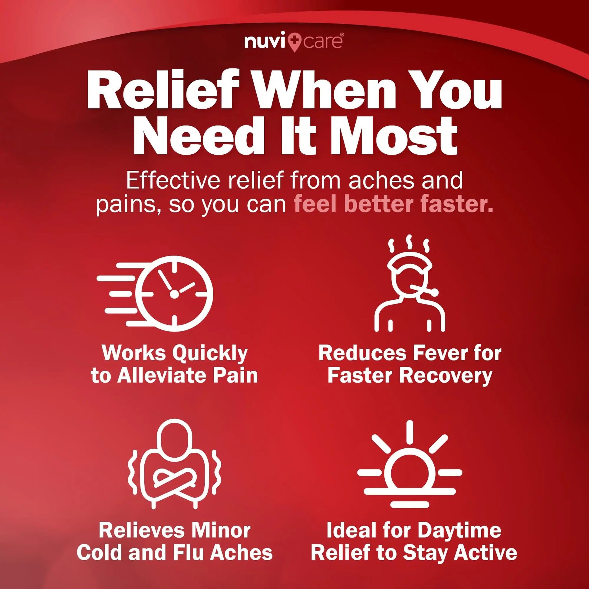 NUVICARE Acetaminophen 500mg Extra Strength Pain Relief - Compare to Tylenol Extra Strength Pain Reliever & Fever Reducer - 500mg Tablets for Adults for Headaches (100 Caplets) NUVICARE Au supplements