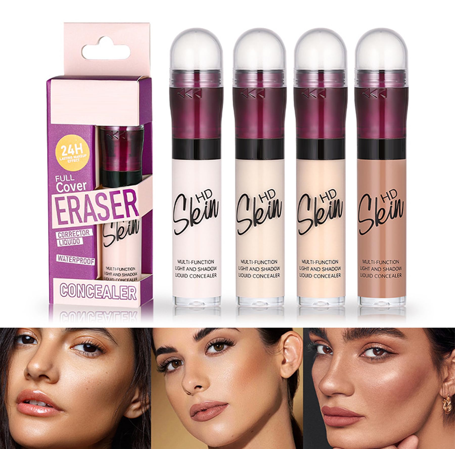 Concealer Stick Foundation Concealer Moisturizing Hydration Brightening Skin Tone Concealer Oil Control Waterproof With Applicator Cushion RHSEDD Au supplements