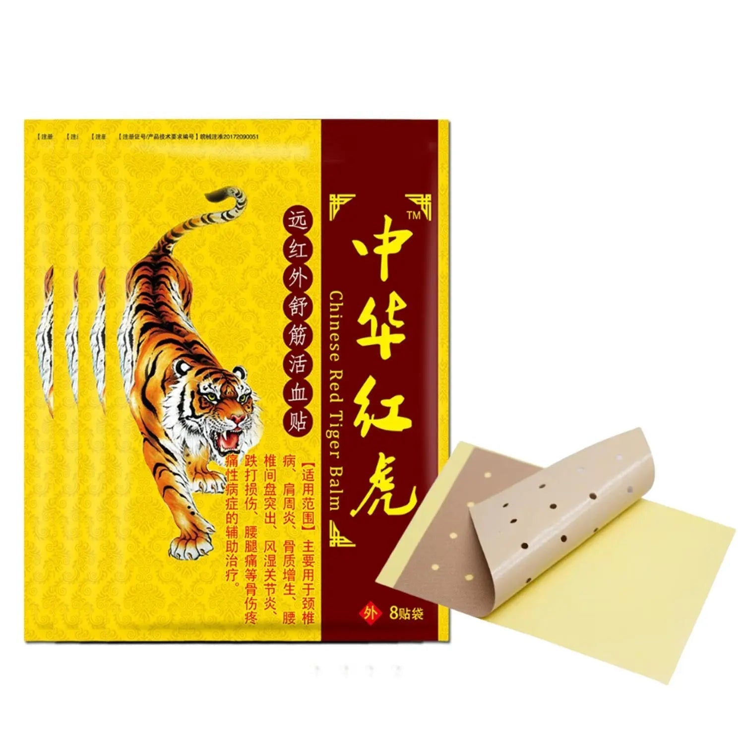 Tiger Patches Balm for Muscle & Joint Relief- Tiger Patch for Knee Neck, Back- 32 Pcs (4 Packs of 8) - Easy to Use Mesayra Au supplements