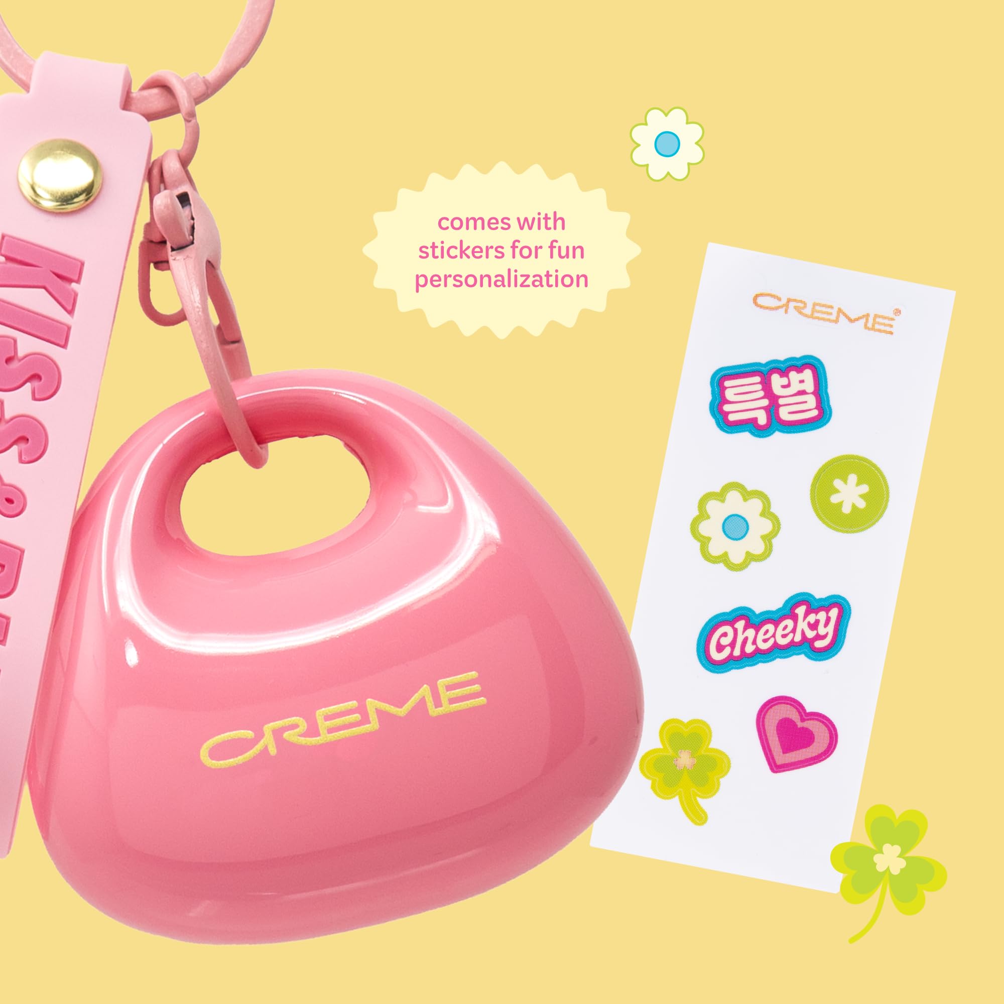 The Crème Shop Kiss & Blush Tinted Lip Balm & Blush, Korean Makeup for Lips & Cheeks, Cute Charm Key Chain, Hydrating, Long Lasting Tint, Aloe, Squalane (Cherry Squeeze) The Crème Shop Au supplements