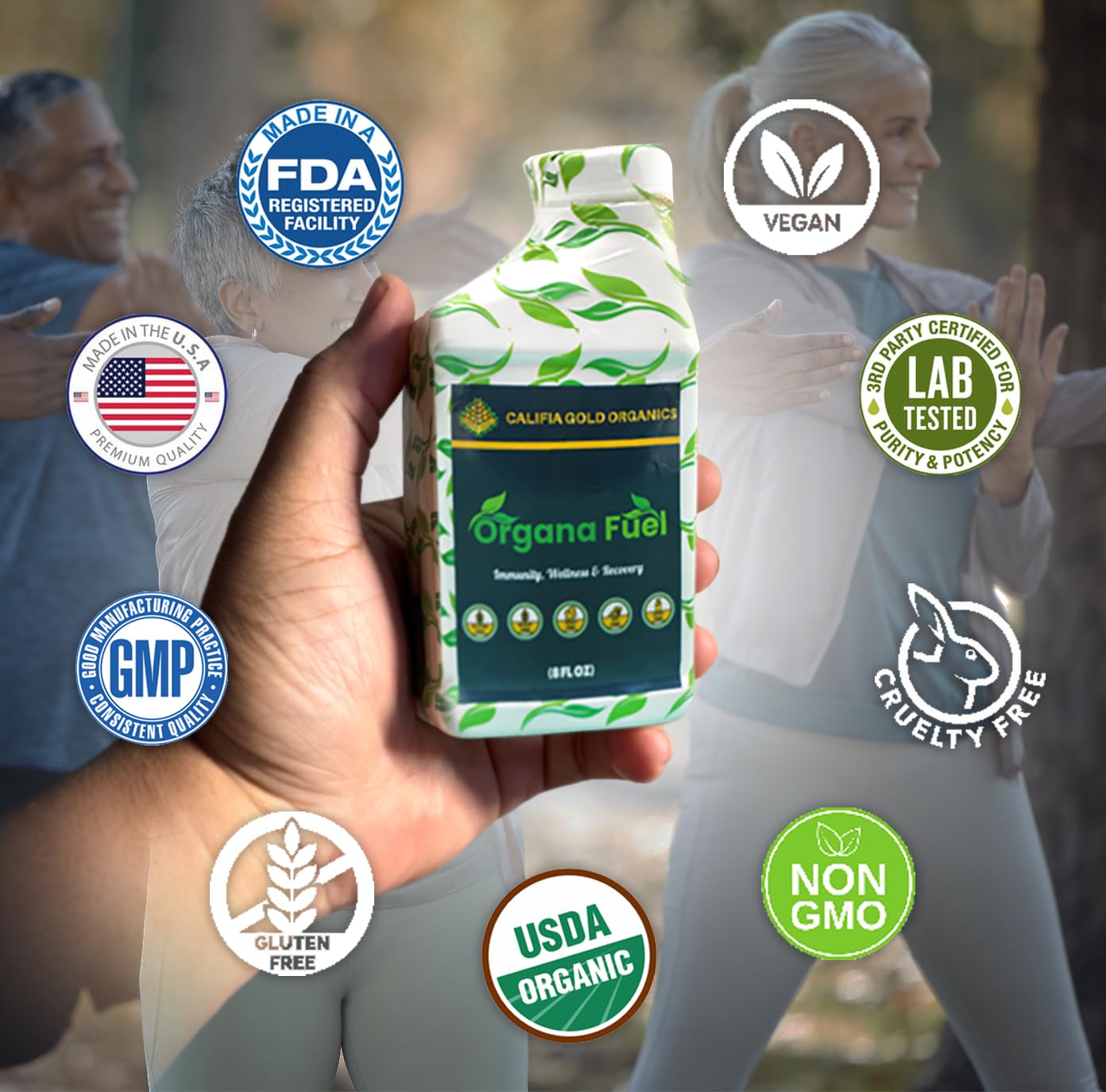 Organa Fuel 30-Day Supply: Advanced Liquid Immune Support Supplement, Supports Cellular, Gut & Organ Health, Vitamins, Minerals, Superfoods, Antioxidant. for Adults & Kids 12+ - 8 fl oz (Pack of 1) Organa Fuel Au supplements