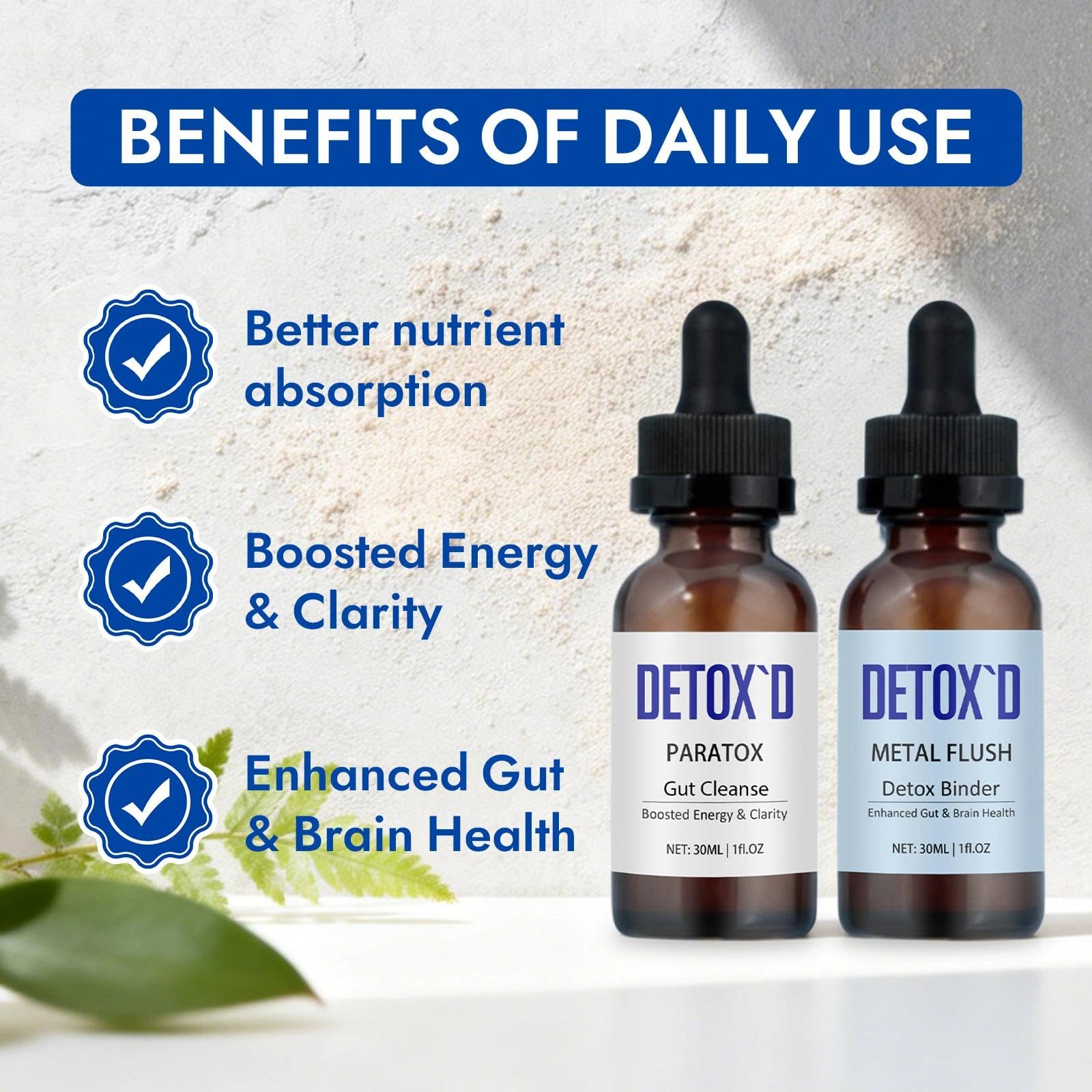 TakTuqa Detox’d Paratox Gut Cleanse & Detox - Herbal Liquid Drops with Black Walnut, Wormwood, Clove & Oregano for Digestive Balance, Energy Boost & Immune Support(1pc) TakTuqa Au supplements